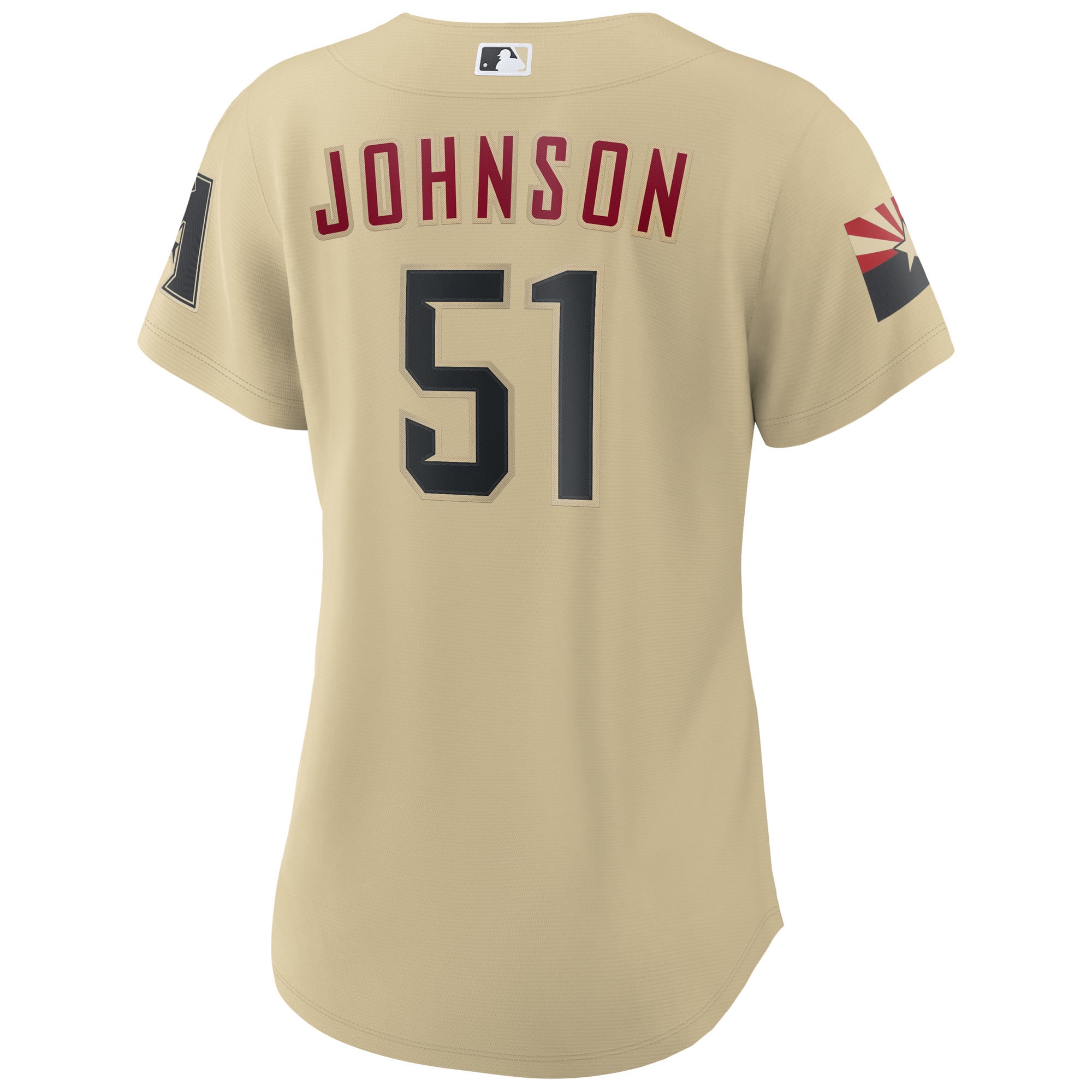 Randy Johnson Arizona Diamondbacks Women's City Connect Replica Player Jersey - Sand