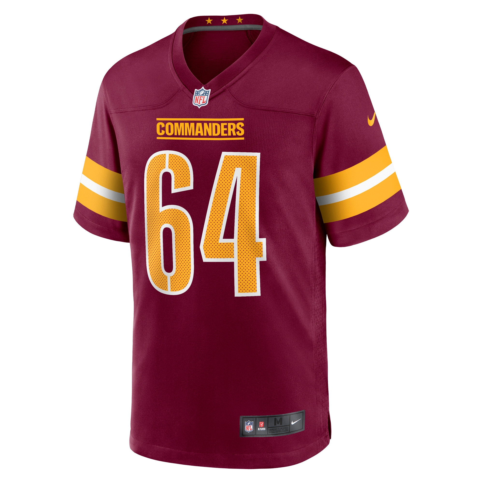 Mason Brooks Washington CommandersTeam Game Jersey - Burgundy