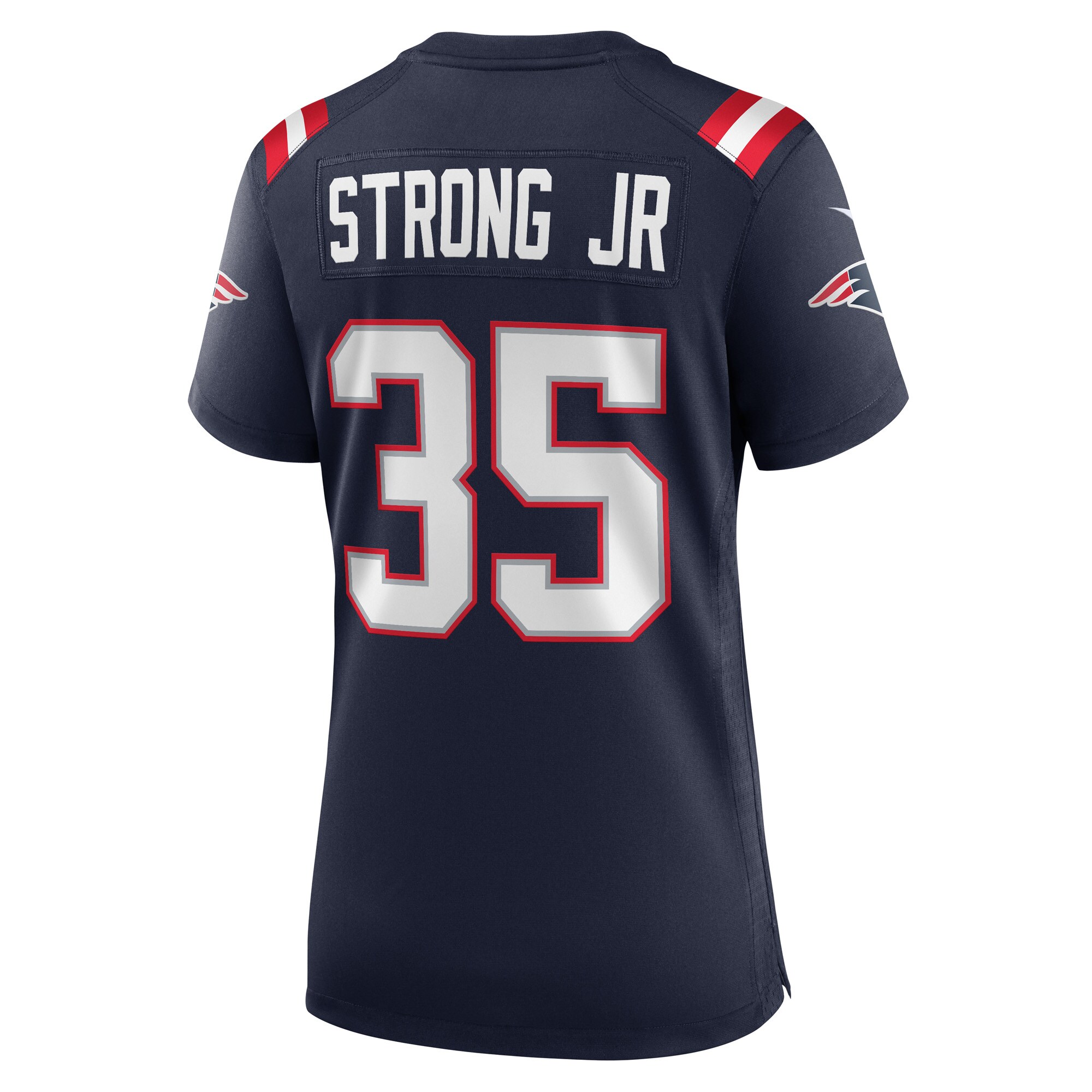 Pierre Strong Jr. New England Patriots Women's Game Player Jersey - Navy