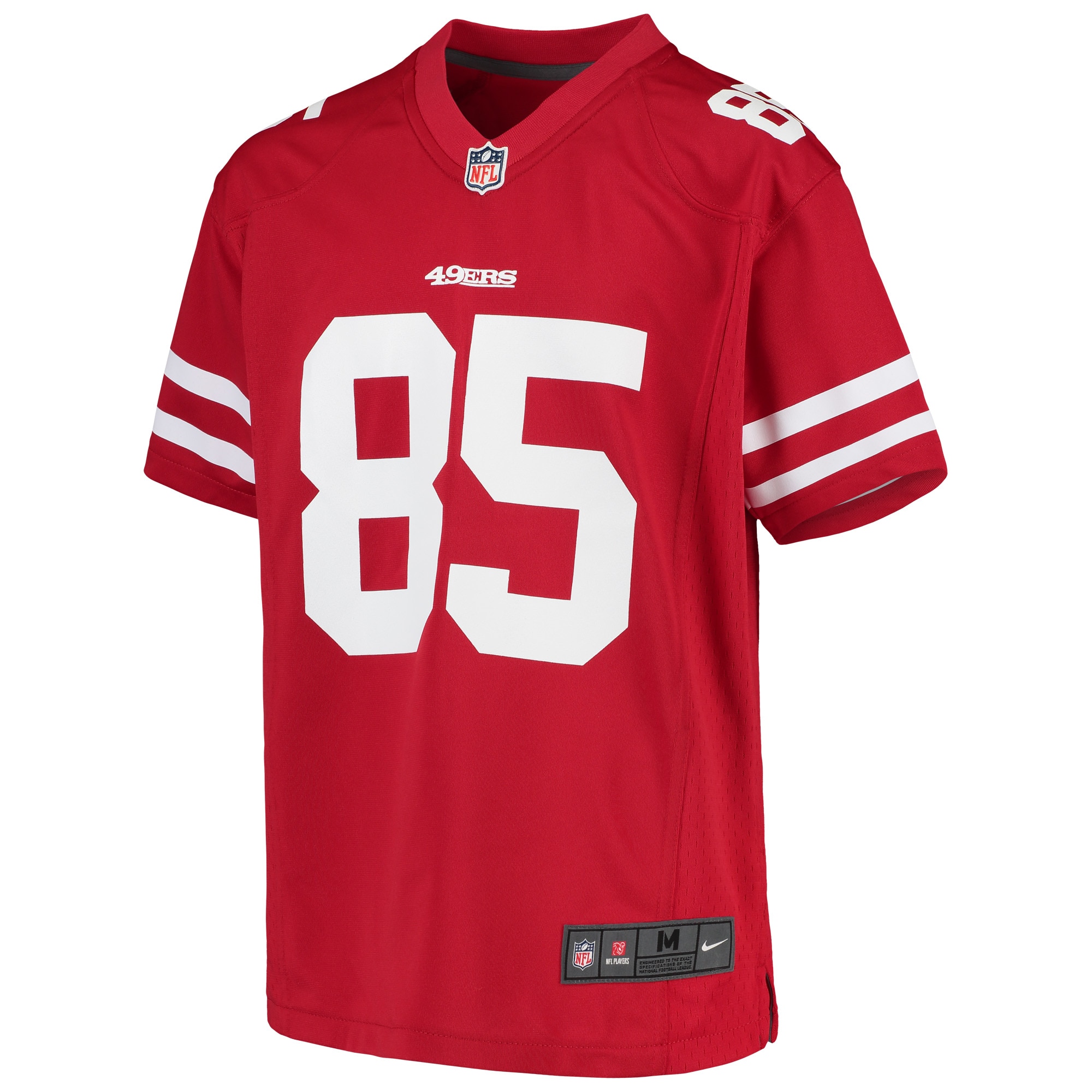 George Kittle San Francisco 49ersYouth Player Game Jersey - Scarlet