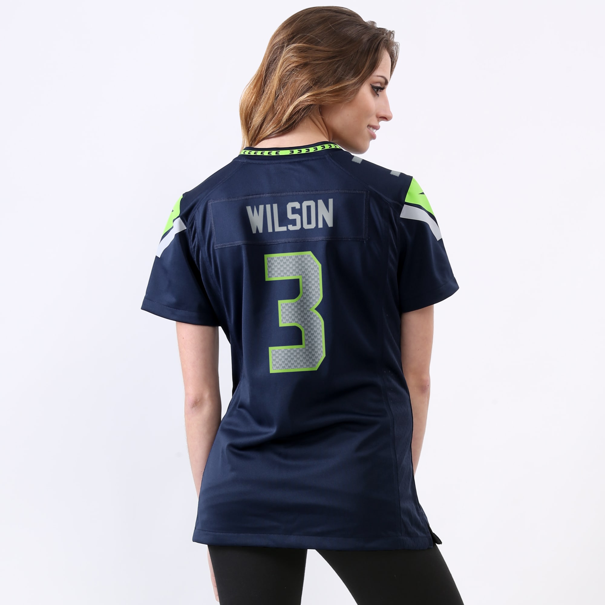 Russell Wilson Seattle Seahawks Women's Game Player Jersey - College Navy