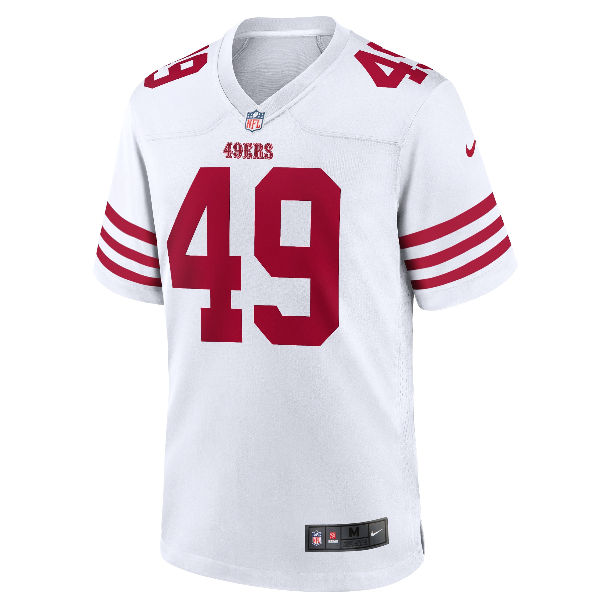 Faithful 49 San Francisco 49ersPlayer Game Jersey - White