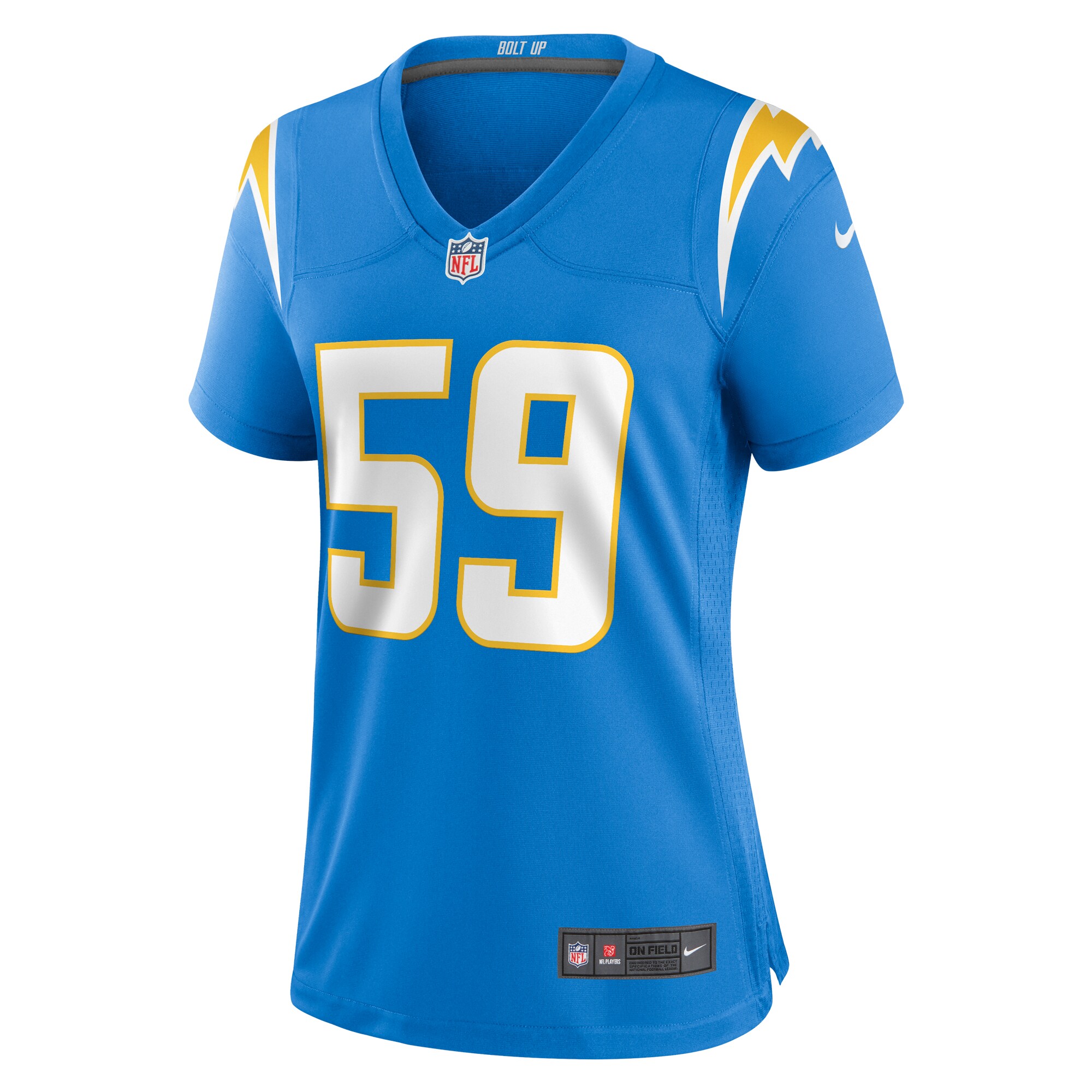 Derrek Tuszka Los Angeles Chargers Women's Home Game Player Jersey - Powder Blue