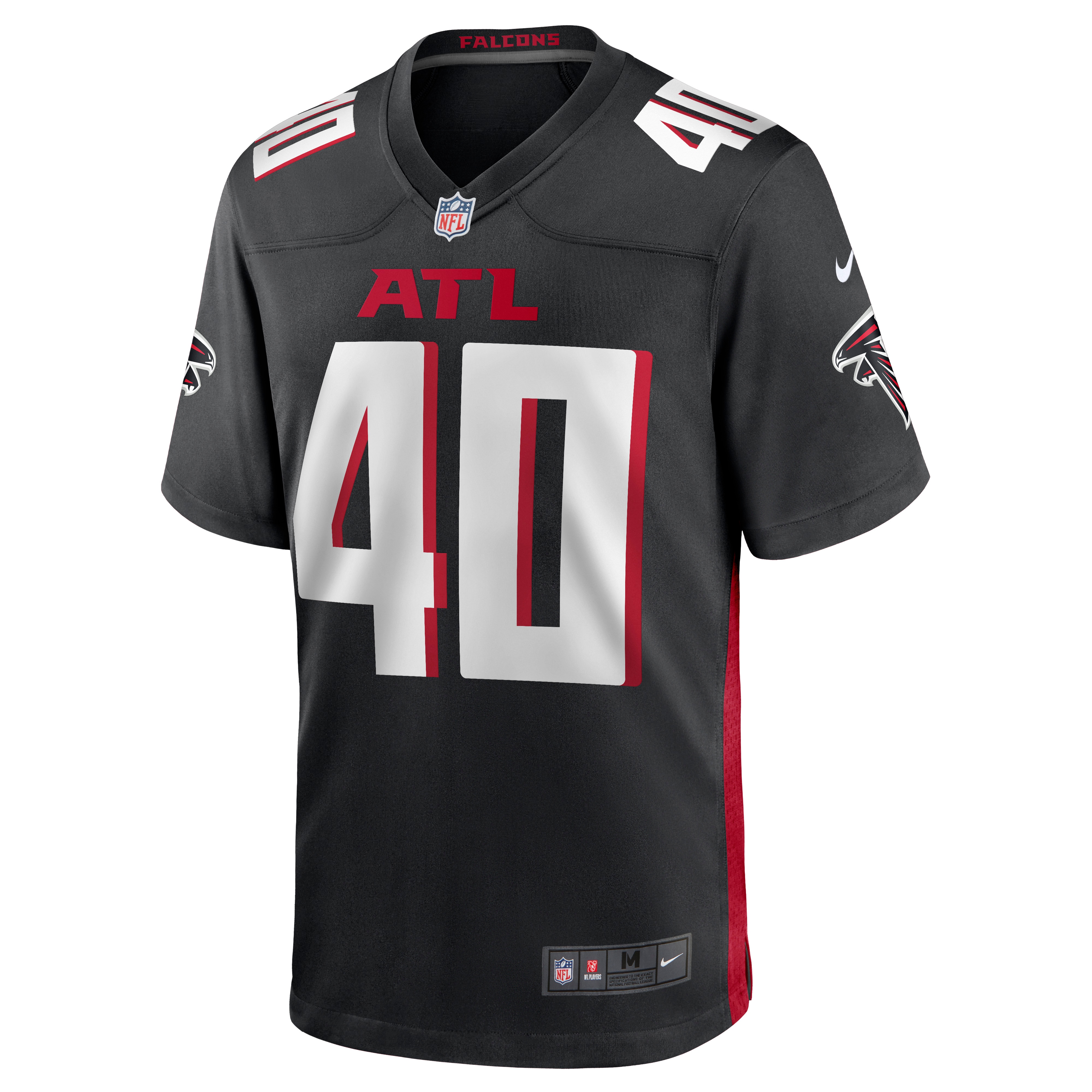 Keith Smith Atlanta FalconsGame Jersey - Black