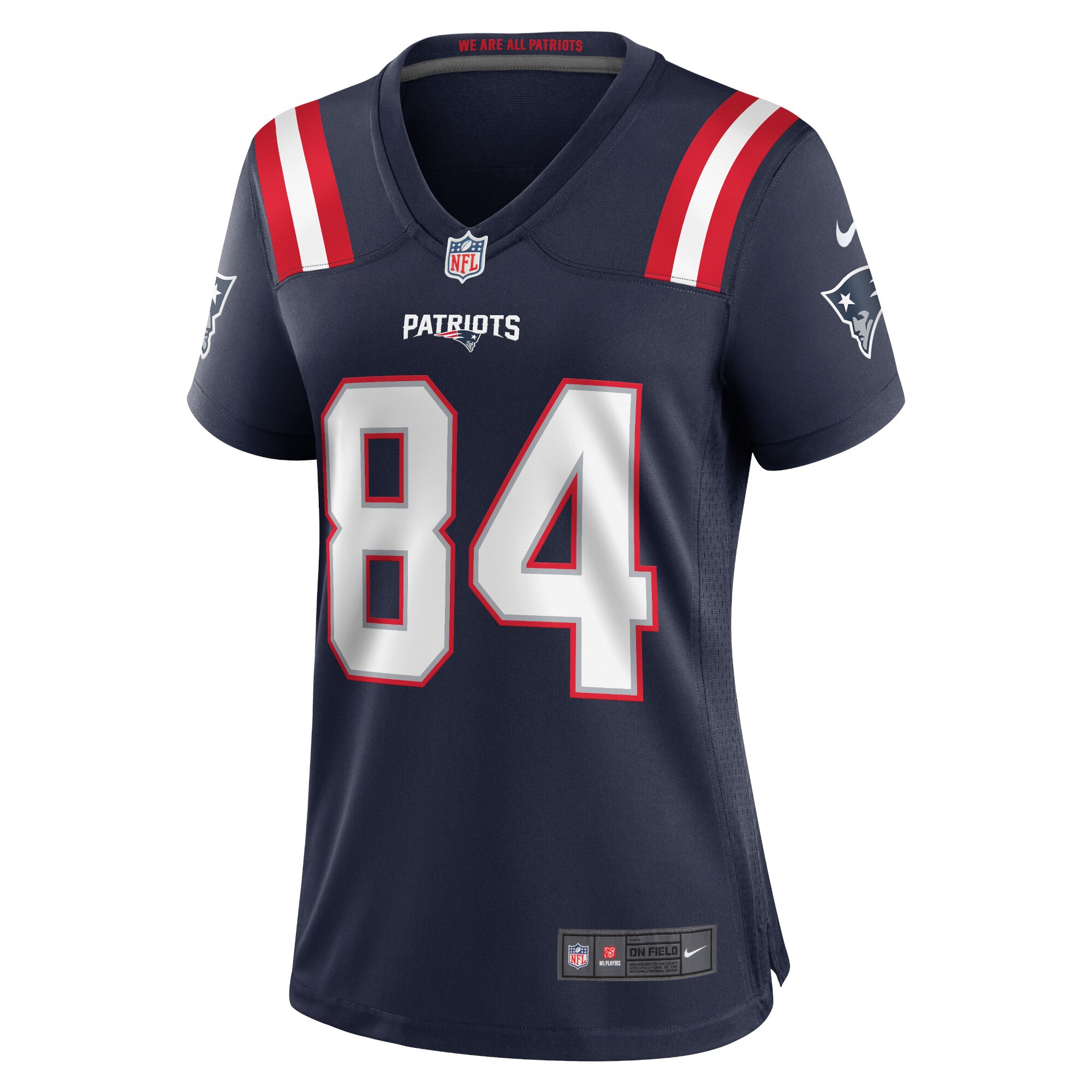 Kendrick Bourne New England Patriots Women's Game Jersey - Navy