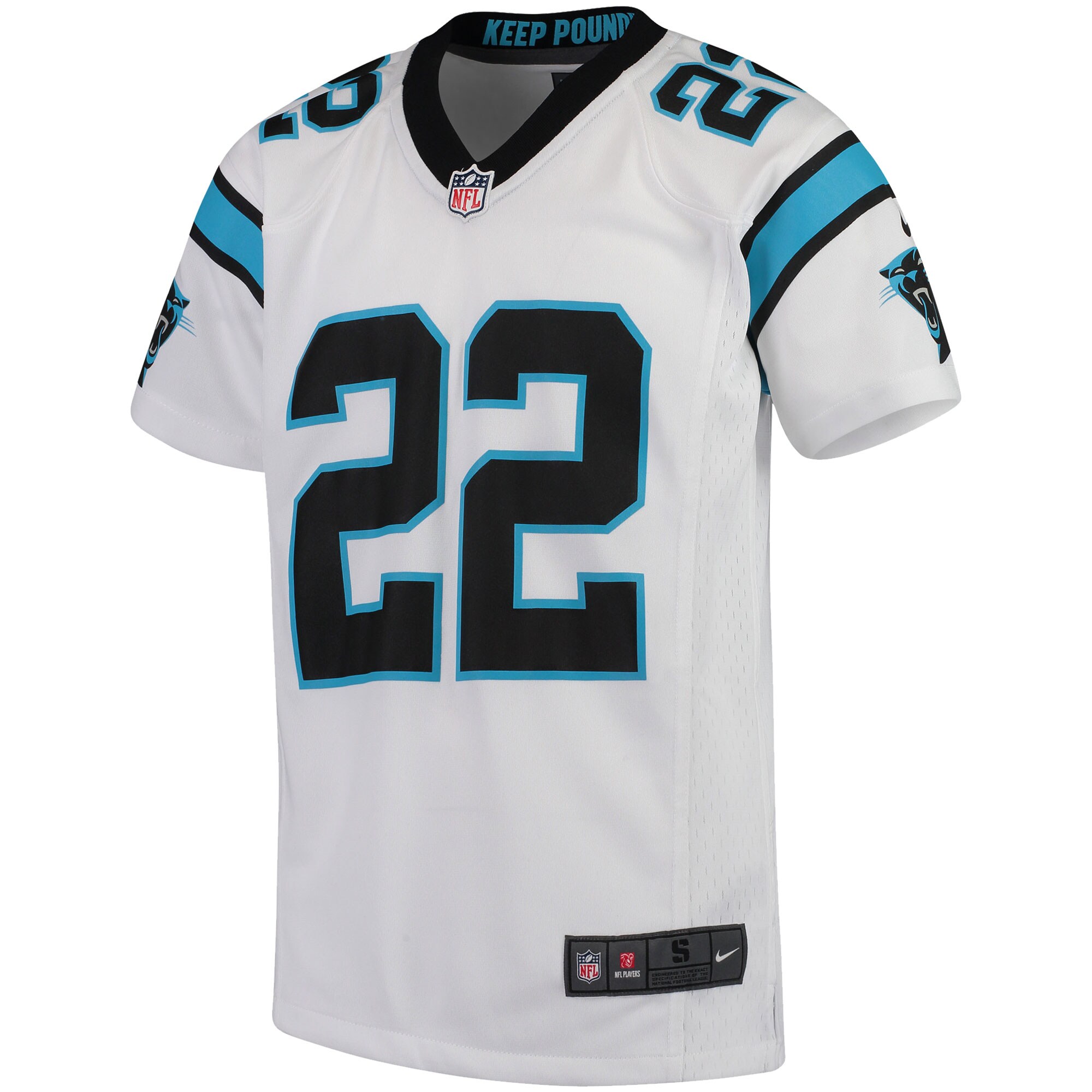 Christian McCaffrey Carolina PanthersYouth Player Game Jersey - White