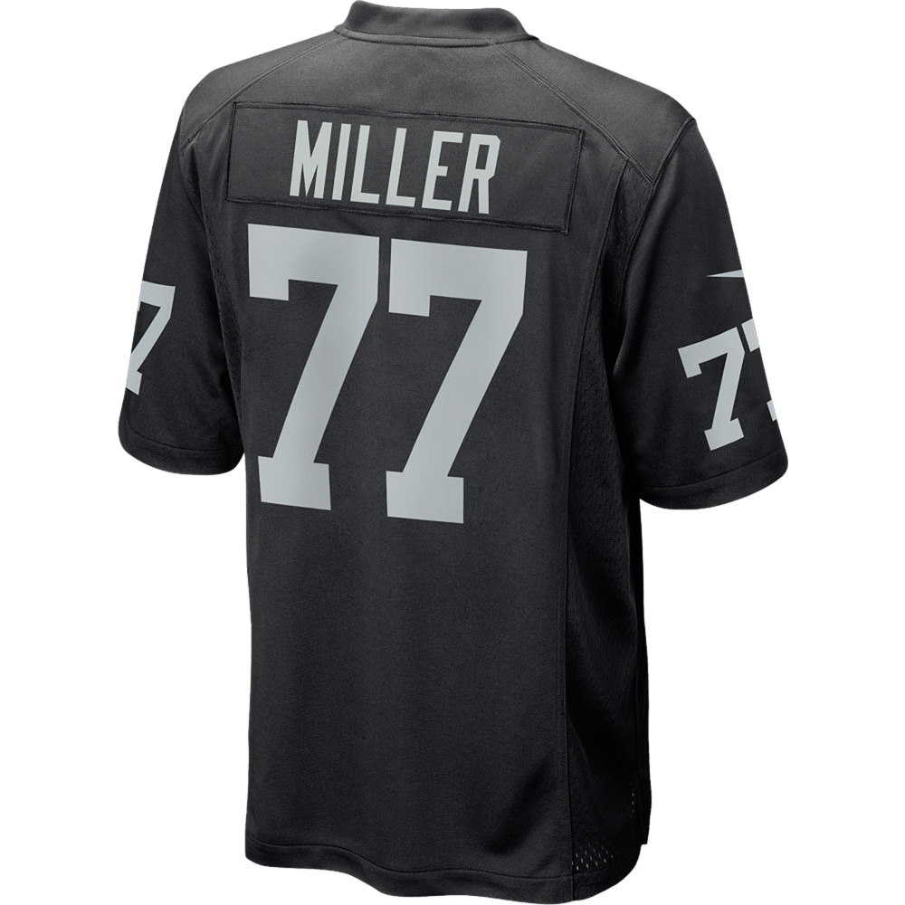 Kolton Miller Las Vegas RaidersGame Player Jersey - Black