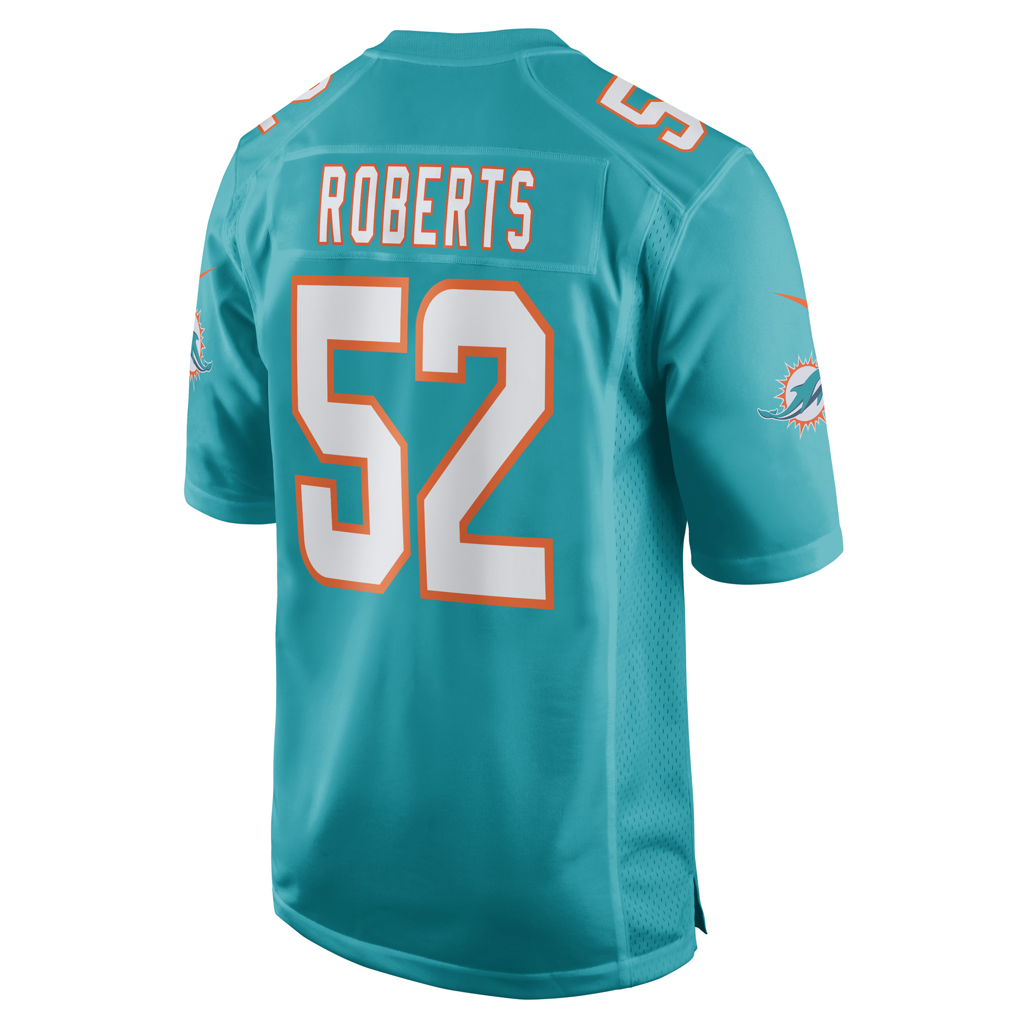 Elandon Roberts Miami DolphinsGame Player Jersey - Aqua