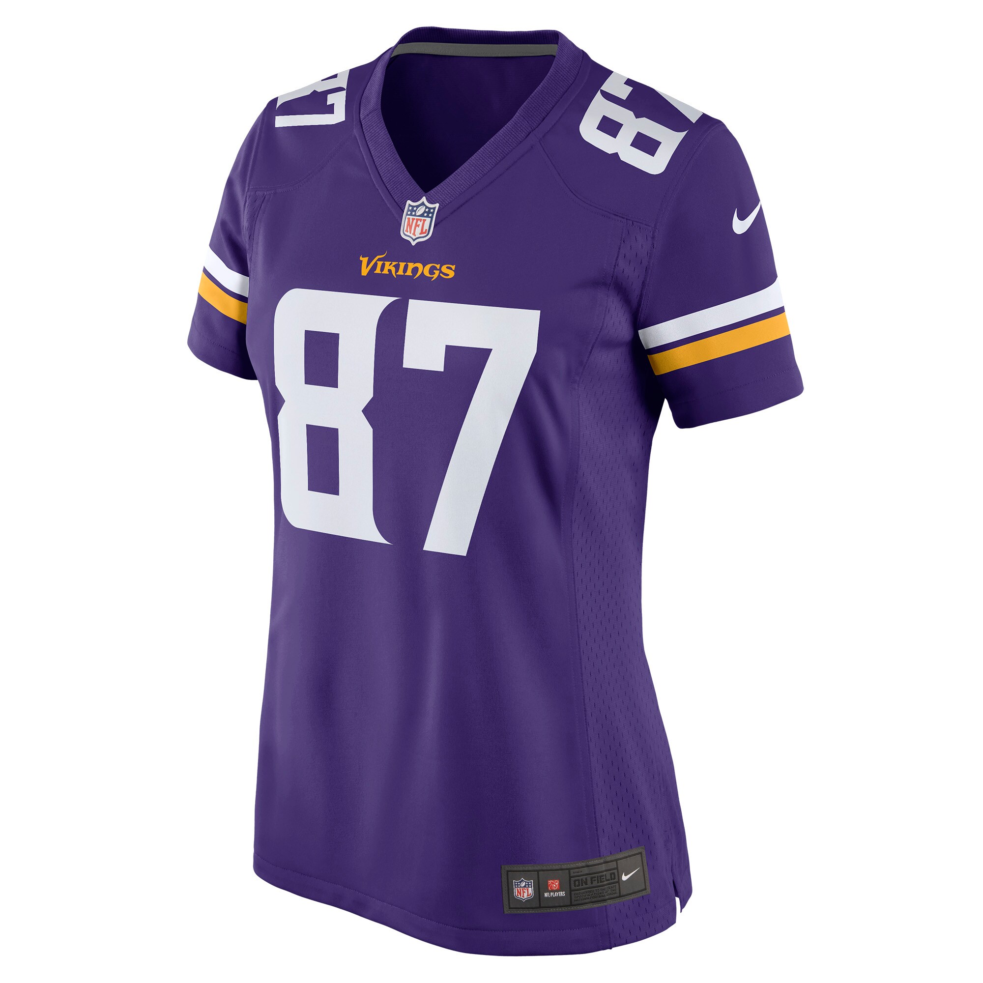 T.J. Hockenson Minnesota Vikings Women's Game Player Jersey - Purple