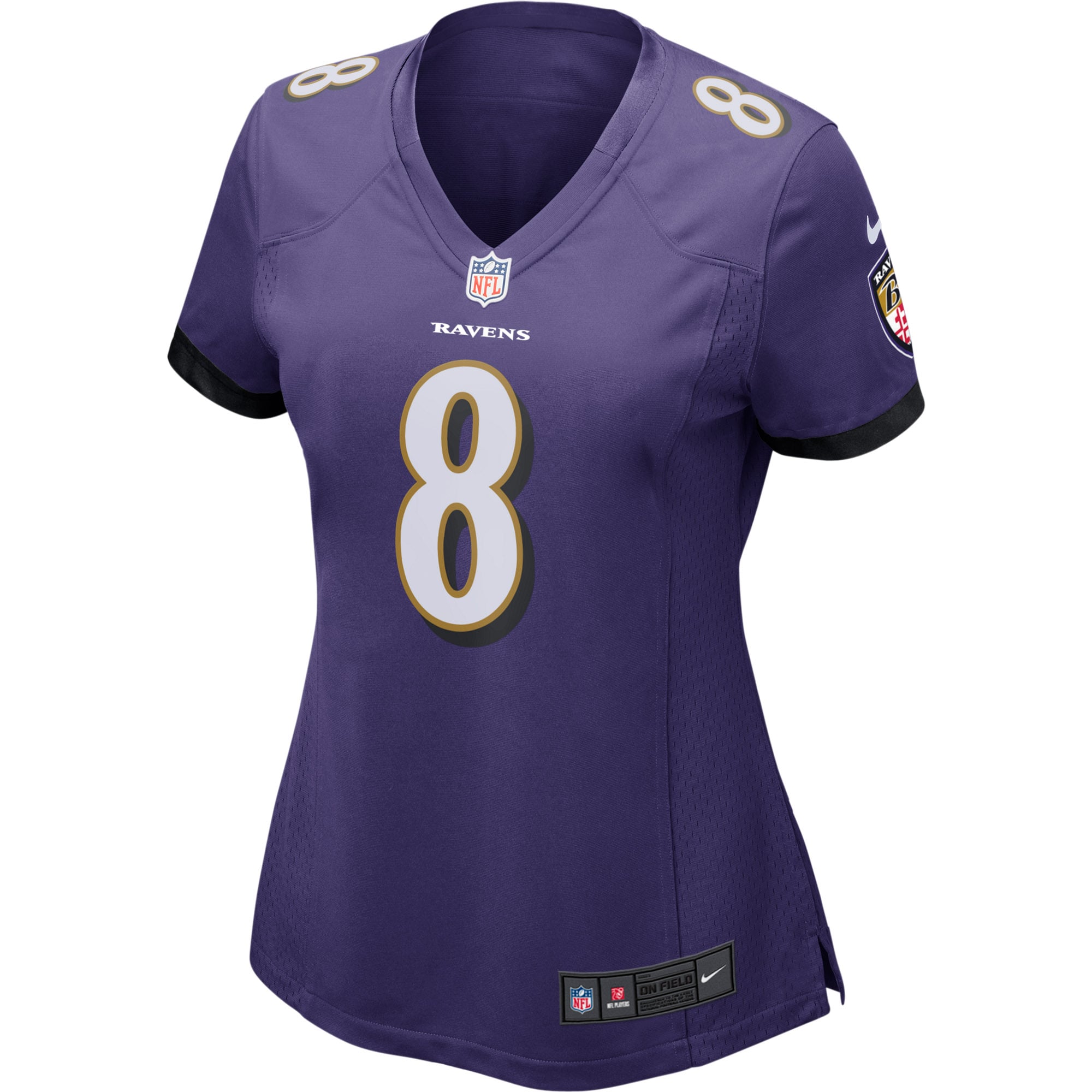 Lamar Jackson Baltimore Ravens Women's Game Player Jersey - Purple