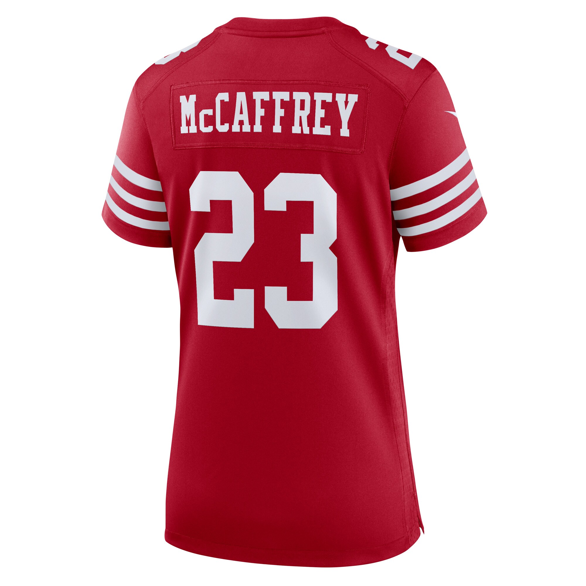 Christian McCaffrey San Francisco 49ers Women's Game Player Jersey - Scarlet