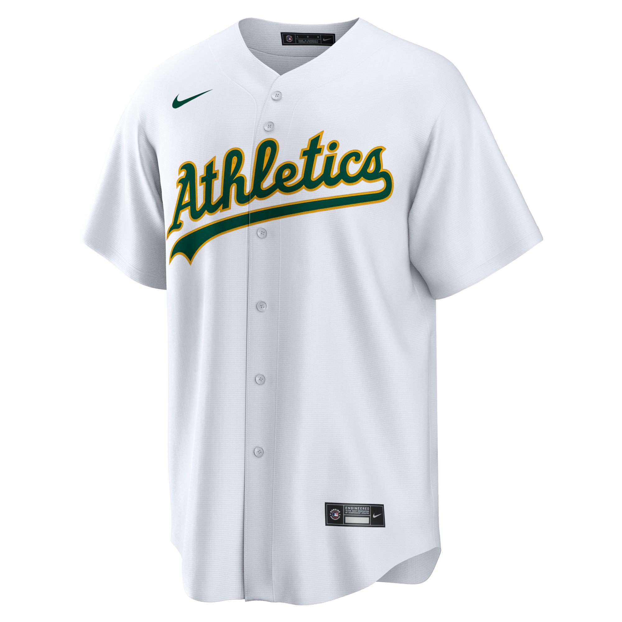 Oakland AthleticsHome Replica Team Jersey - White