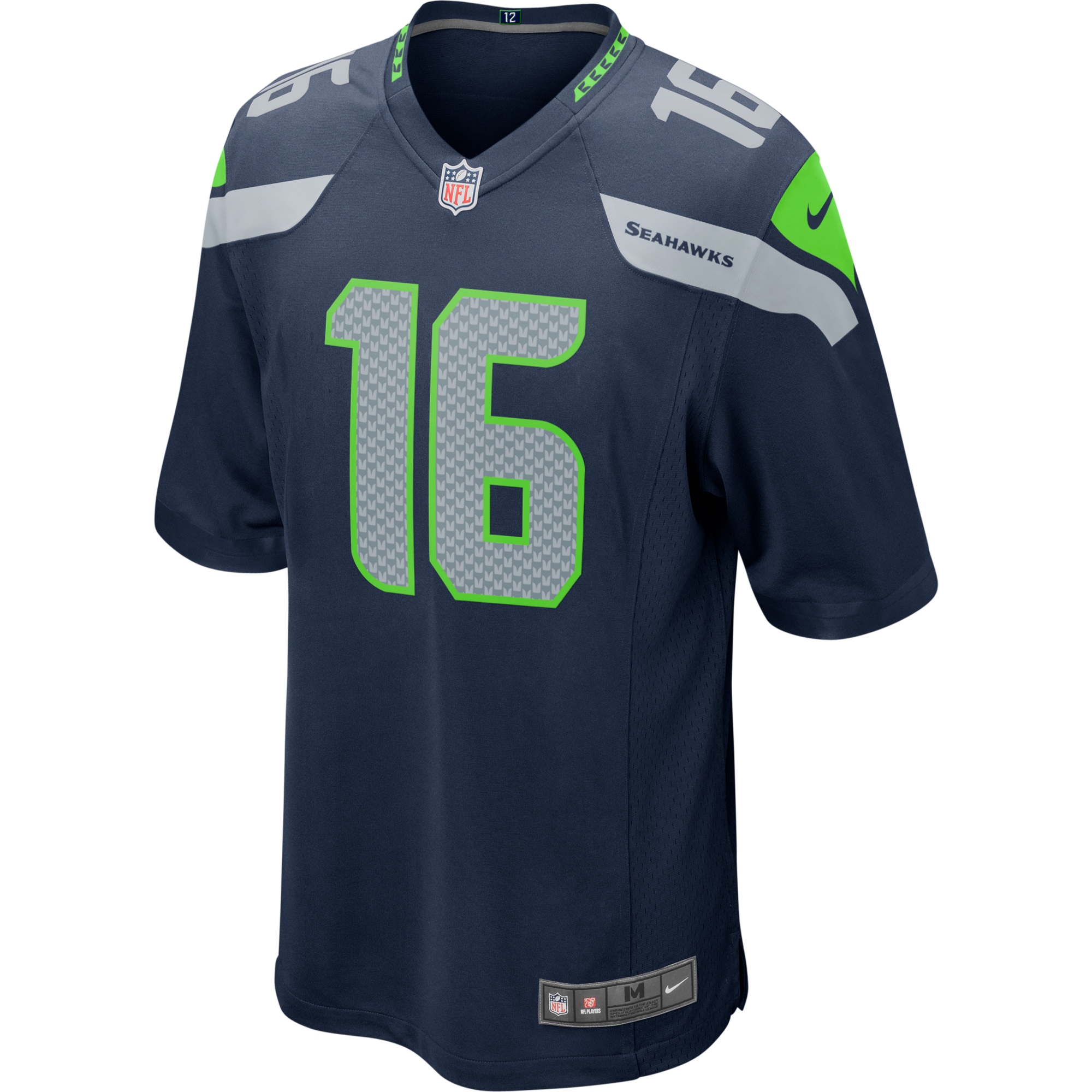 Tyler Lockett Seattle SeahawksGame Jersey - College Navy