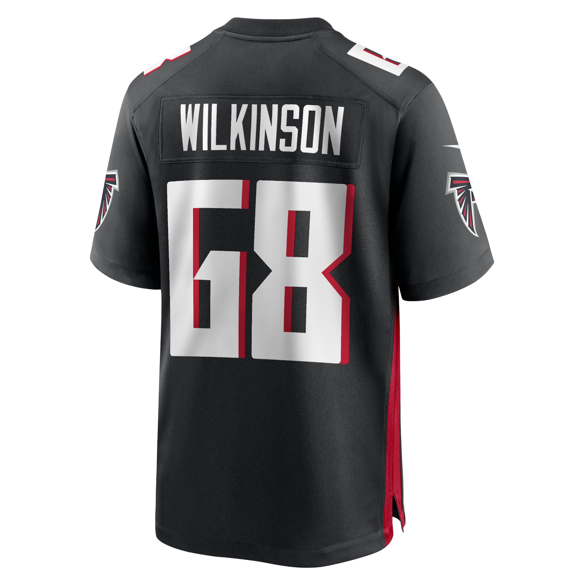 Elijah Wilkinson Atlanta FalconsGame Jersey - Black