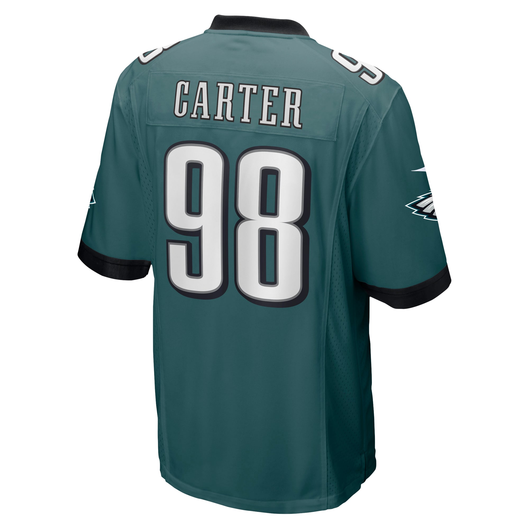 Jalen Carter Philadelphia Eagles2023 NFL Draft First Round Pick Game Jersey - Midnight Green