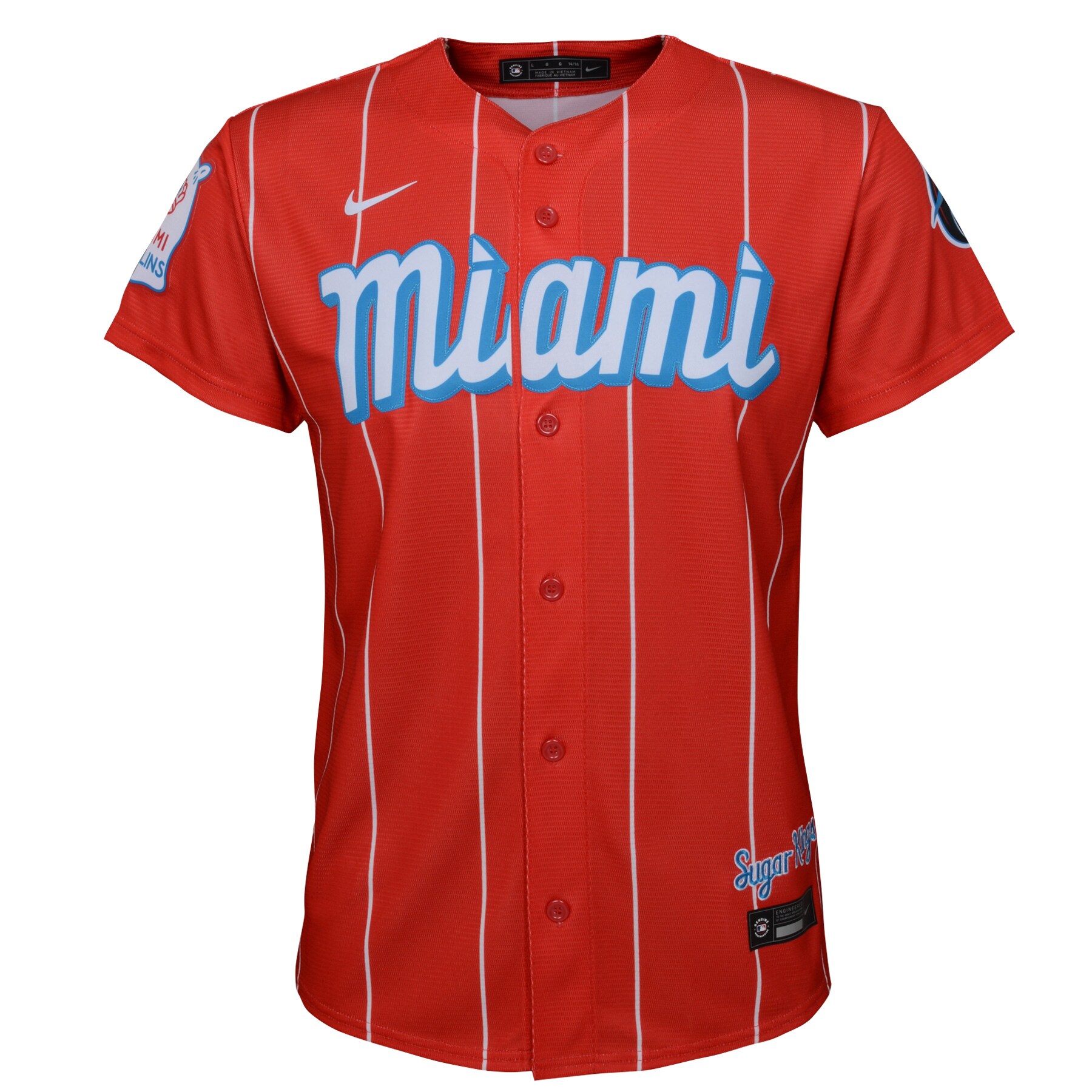 Miami MarlinsYouth City Connect Replica Jersey - Red