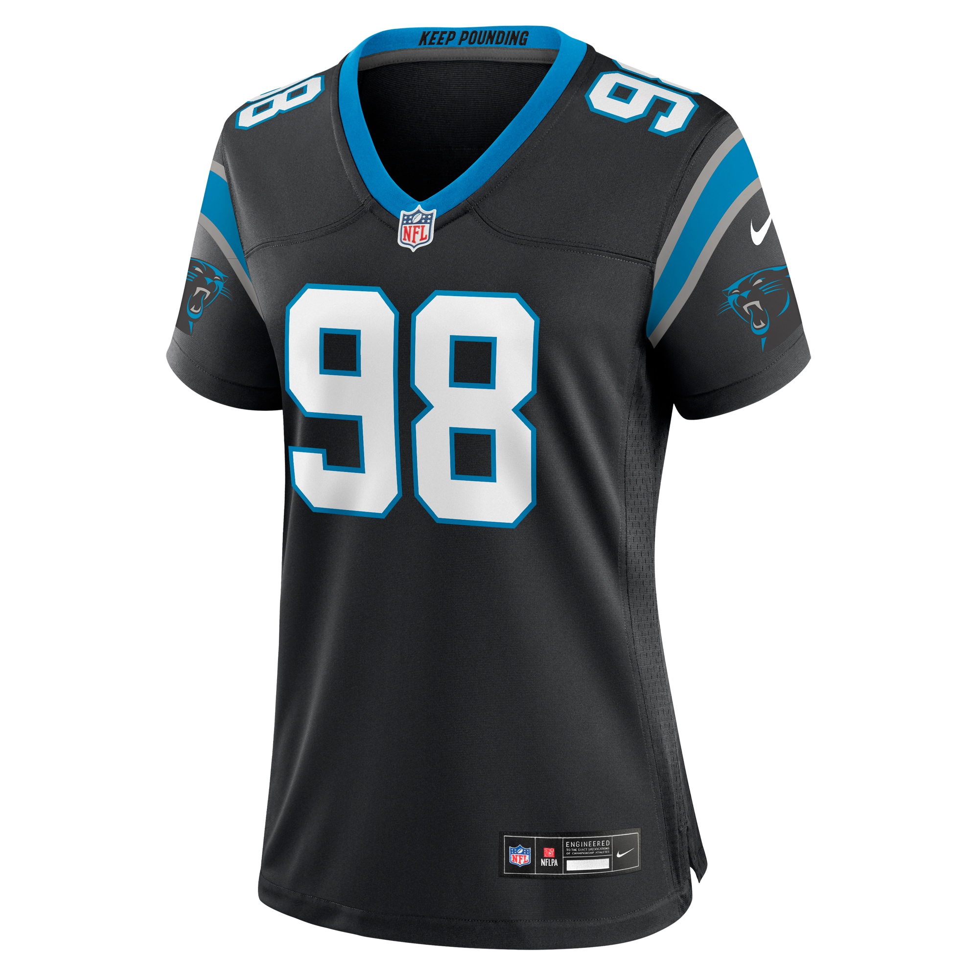 Marquis Haynes Sr. Carolina Panthers Women's Team Game Jersey - Black