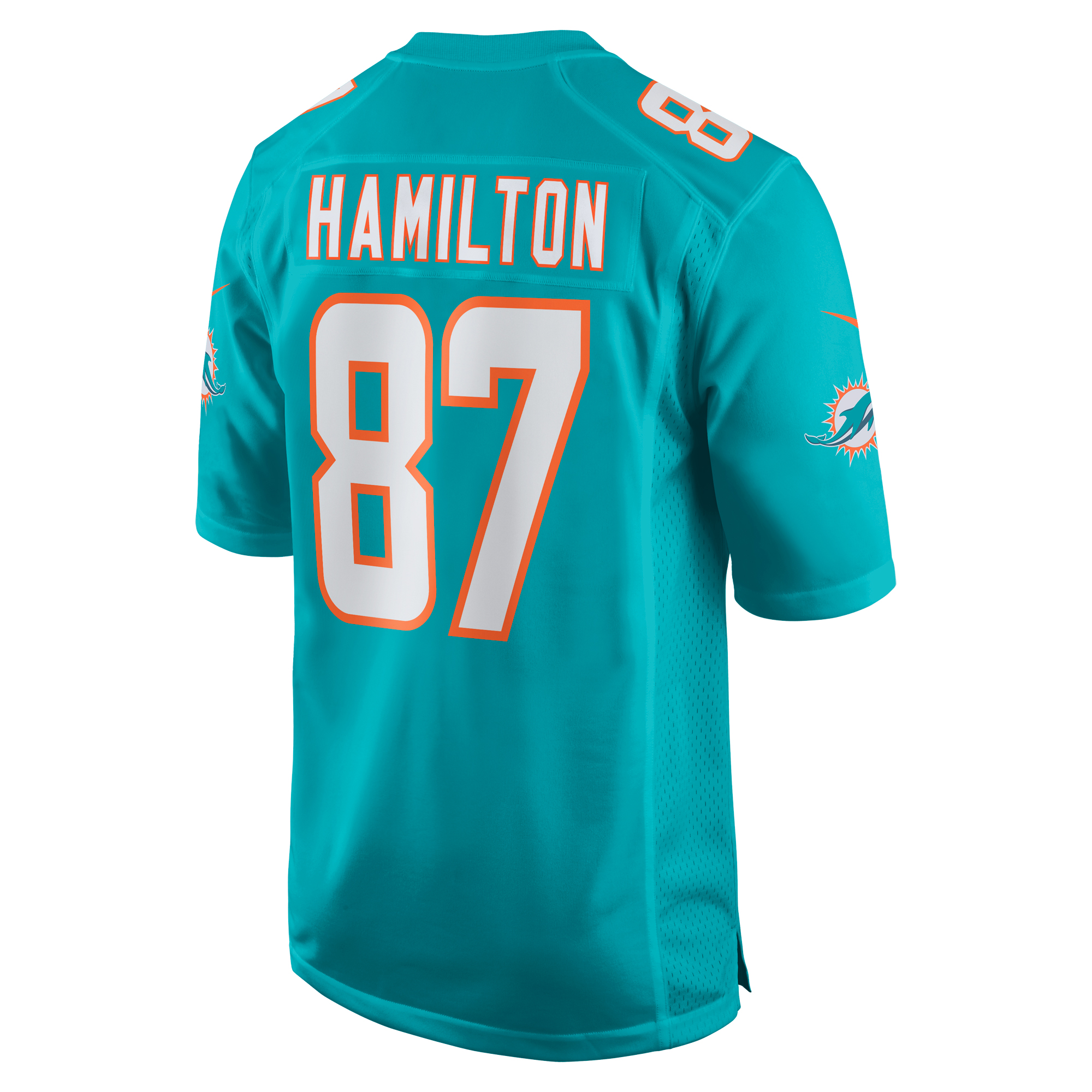DaeSean Hamilton Miami DolphinsHome Game Player Jersey - Aqua