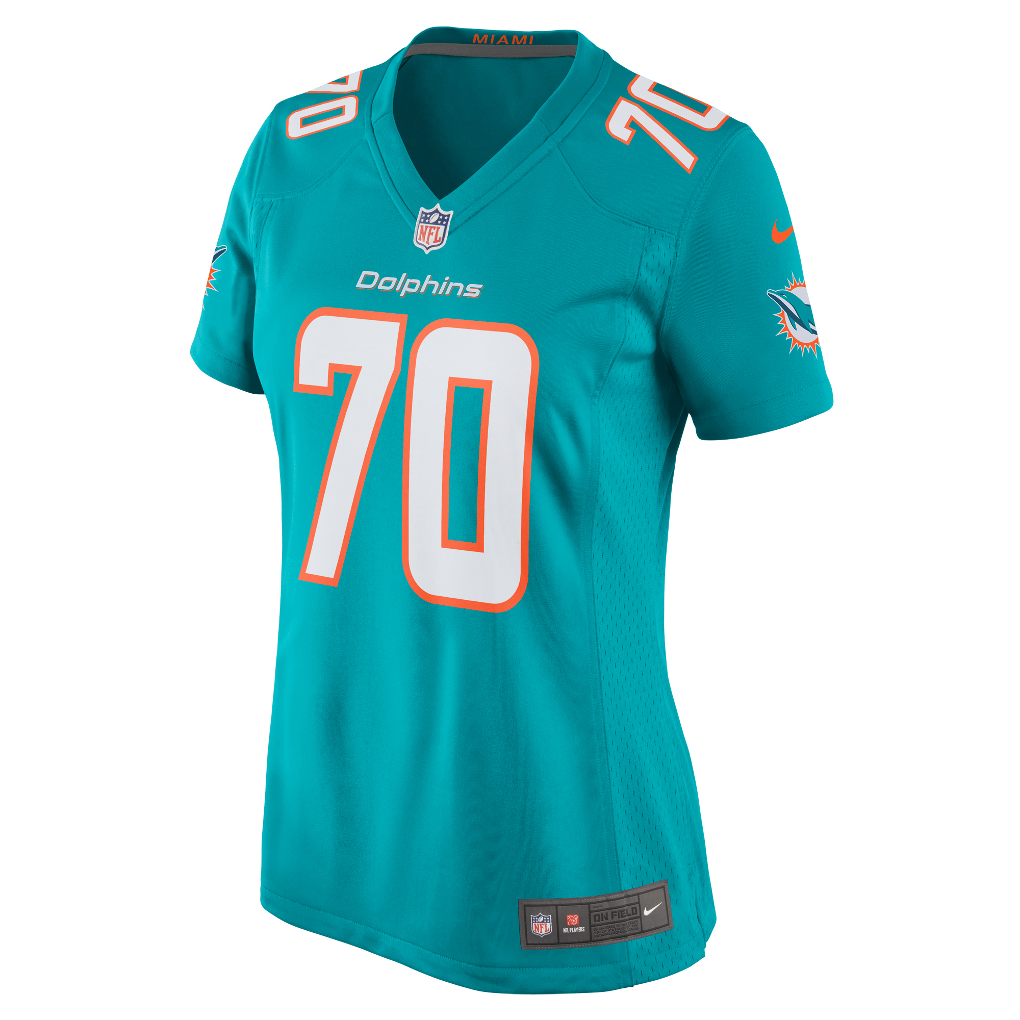 Kendall Lamm Miami Dolphins Women's Home Game Player Jersey - Aqua