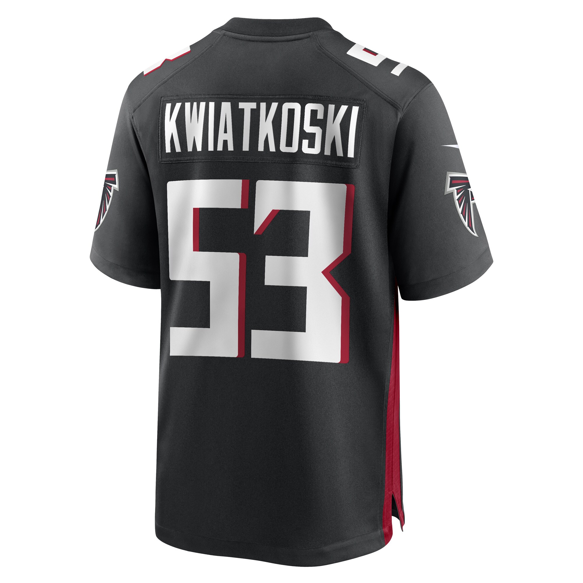 Nick Kwiatkoski Atlanta FalconsGame Player Jersey - Black