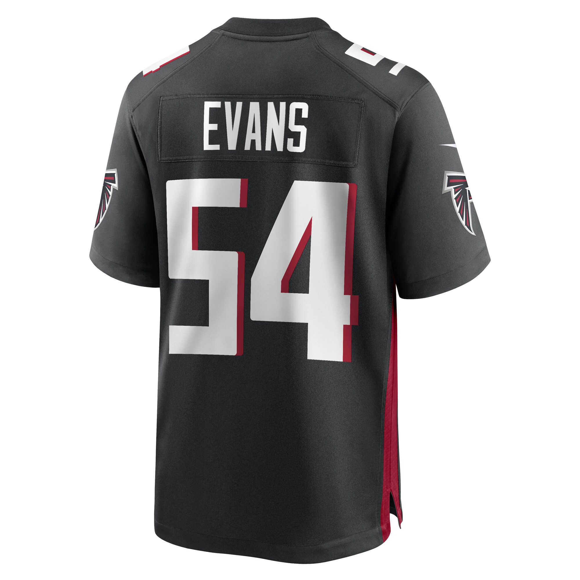 Rashaan Evans Atlanta FalconsGame Player Jersey - Black