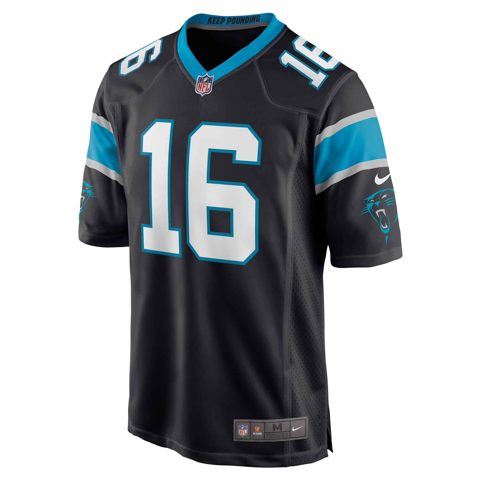 Jacob Eason Carolina PanthersGame Player Jersey - Black