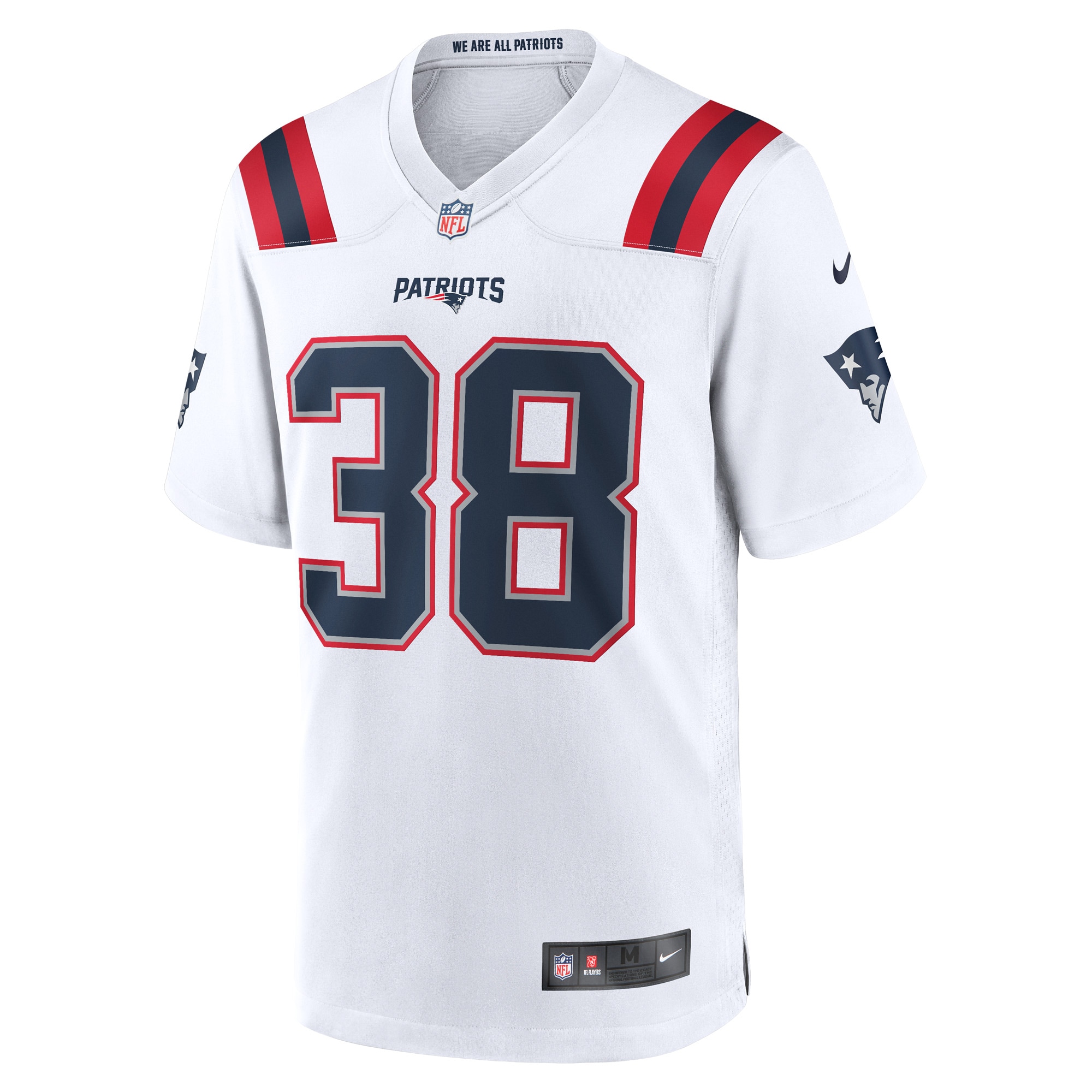Rhamondre Stevenson New England PatriotsGame Player Jersey - White