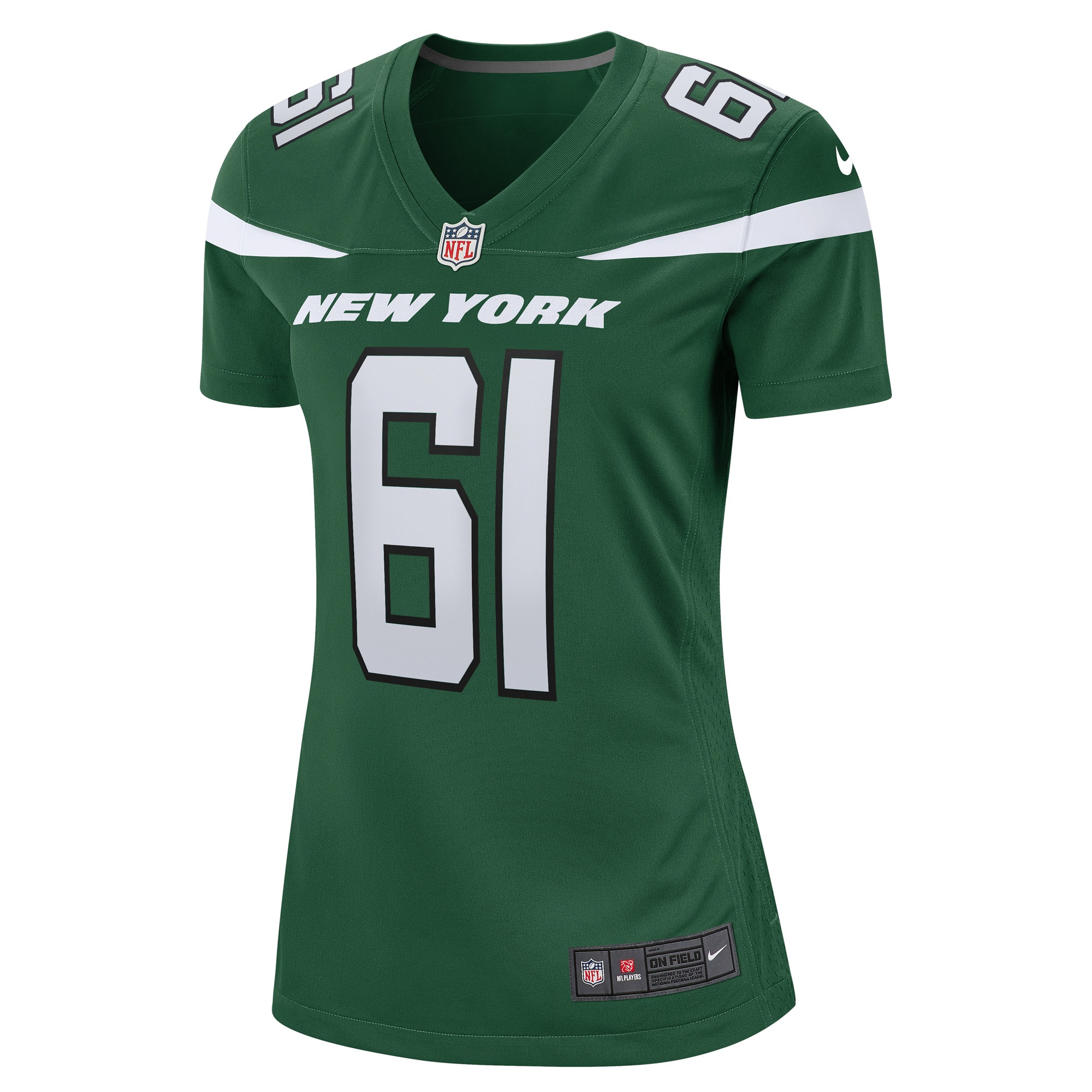 Max Mitchell New York Jets Women's Game Player Jersey - Gotham Green