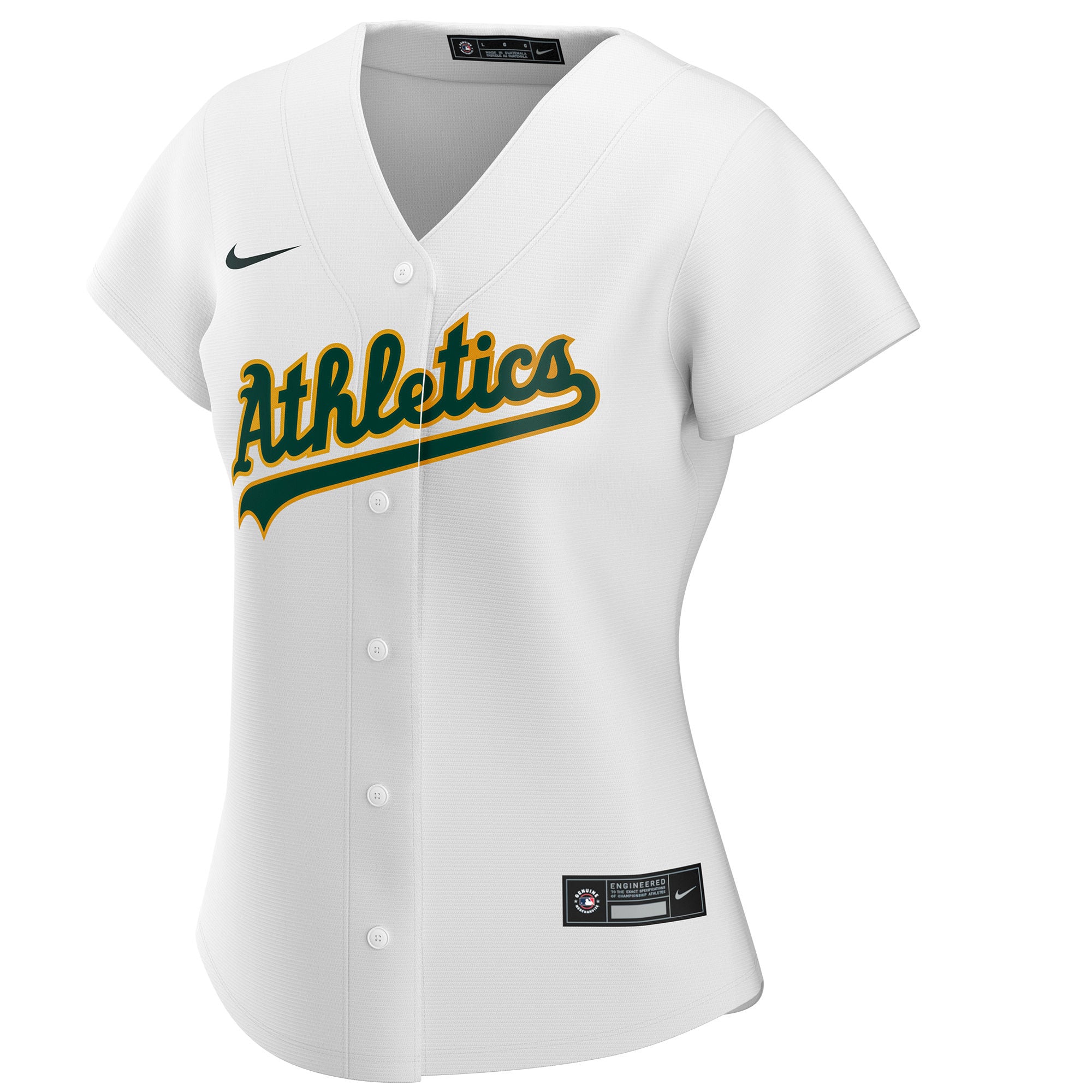 Oakland Athletics Women's Home Replica Custom Jersey - White
