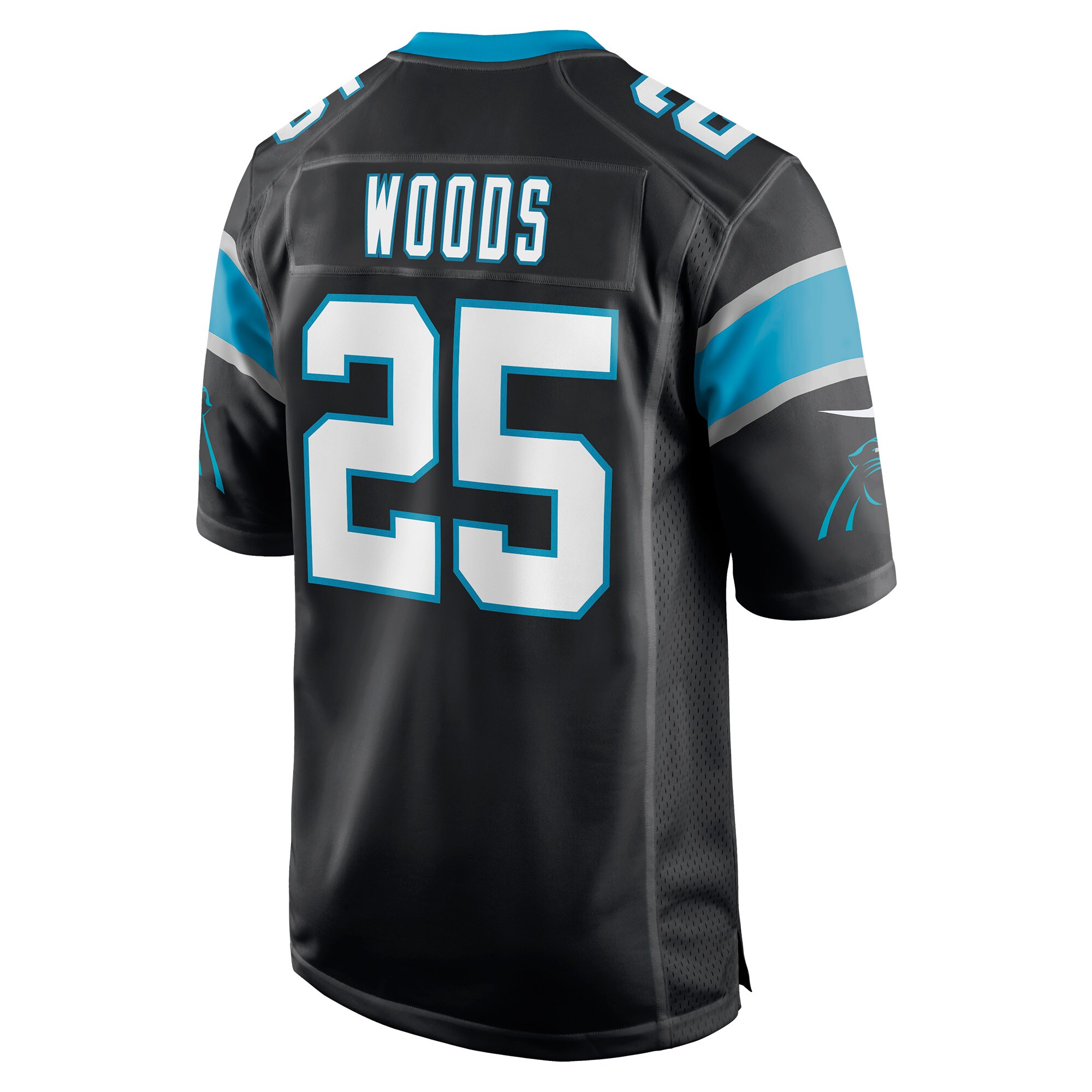 Xavier Woods Carolina PanthersGame Jersey - Black