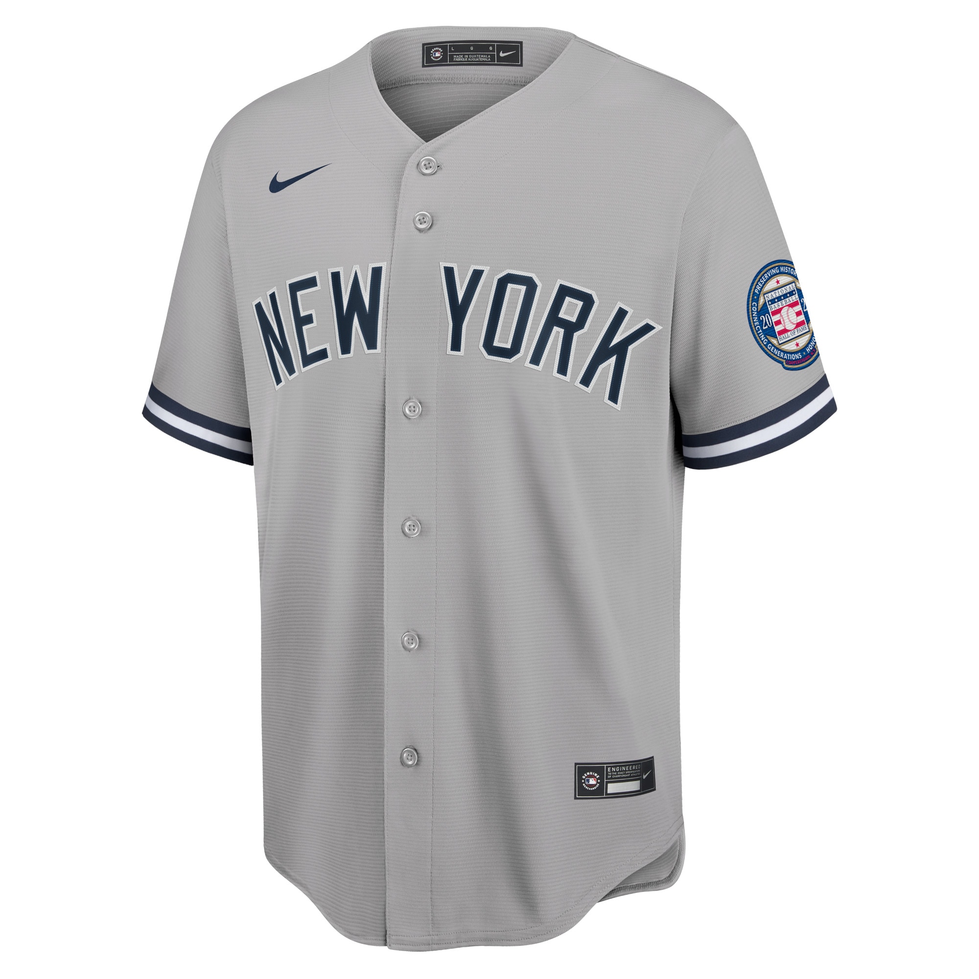 Derek Jeter New York Yankees2020 Hall of Fame Induction Replica Jersey - Gray