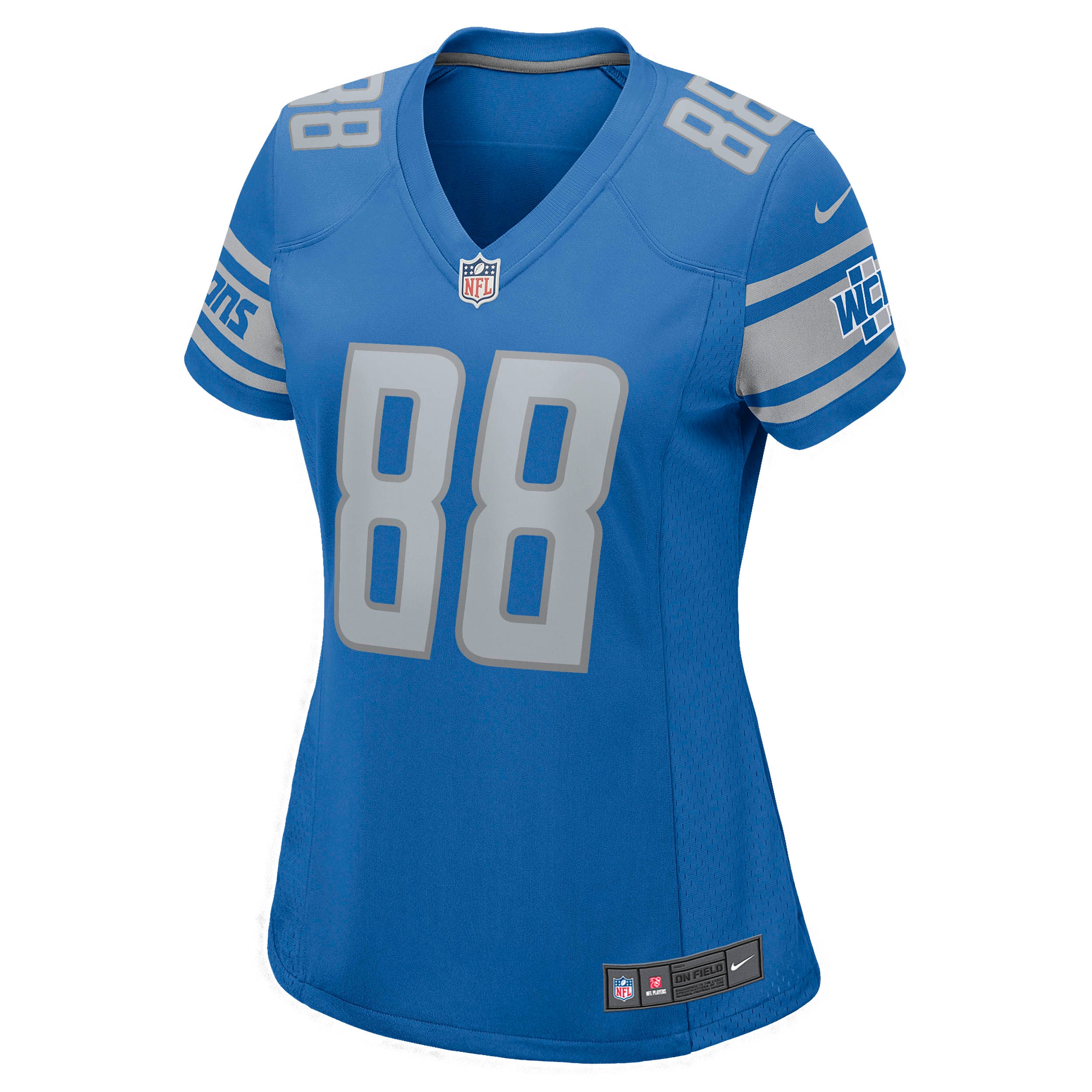 Jim Cain Detroit Lions Women's Retired Player Jersey - Blue
