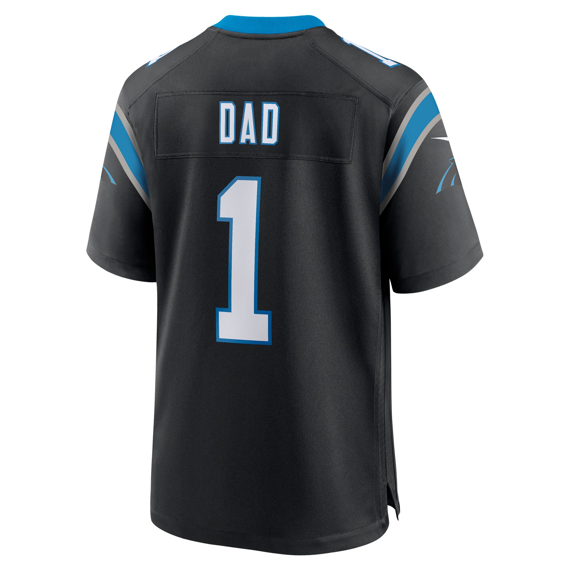 Number 1 Dad Carolina PanthersGame Jersey - Black
