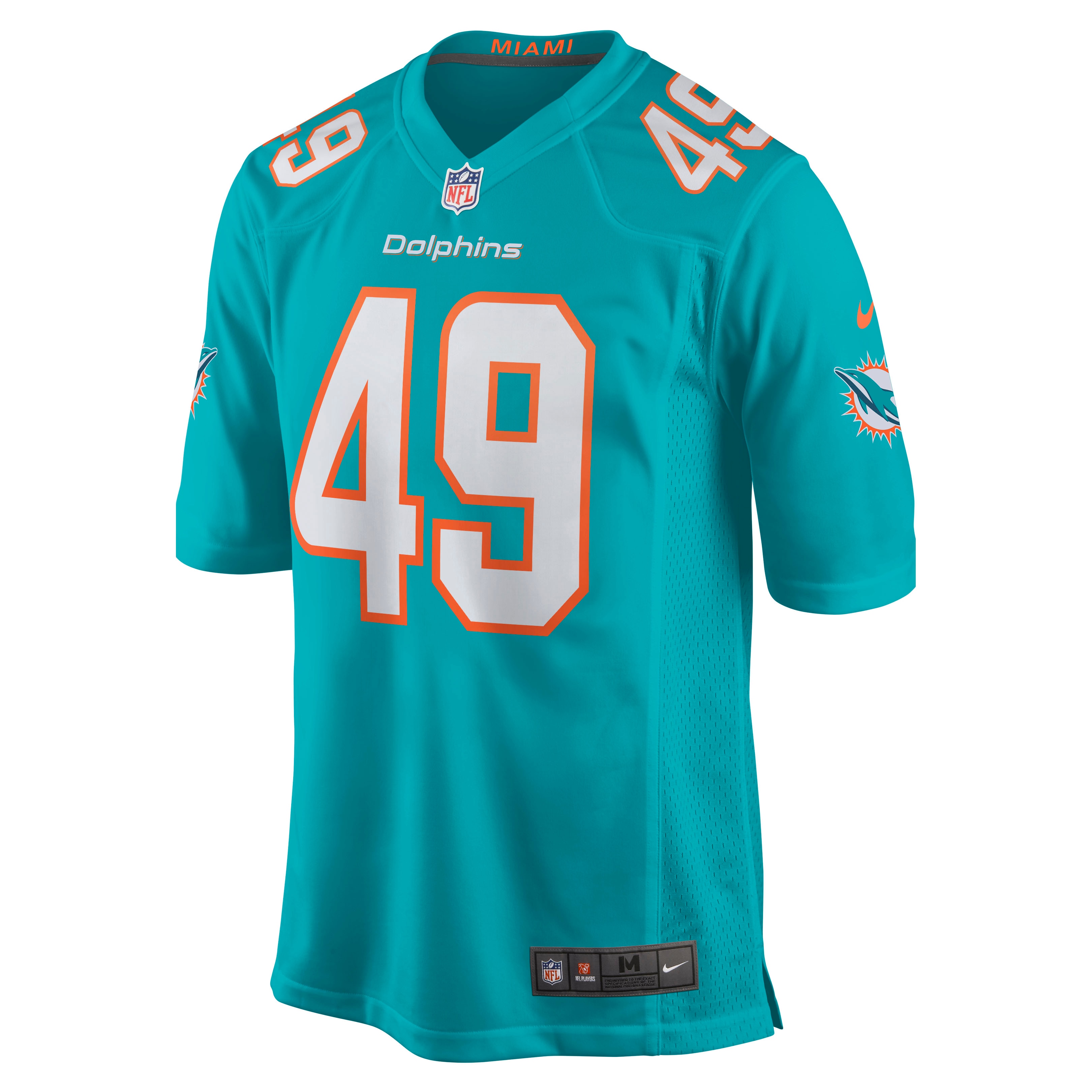 Sam Eguavoen Miami DolphinsGame Jersey - Aqua