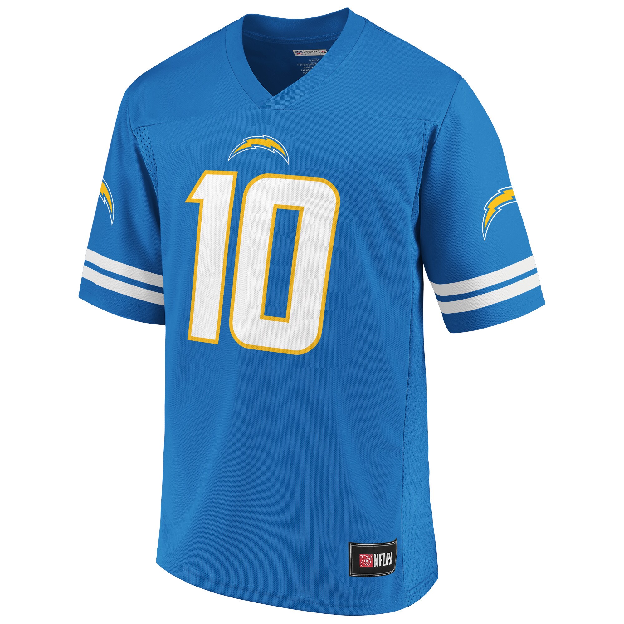 Men's Justin Herbert Powder Blue Los Angeles Chargers Mass Player Jersey
