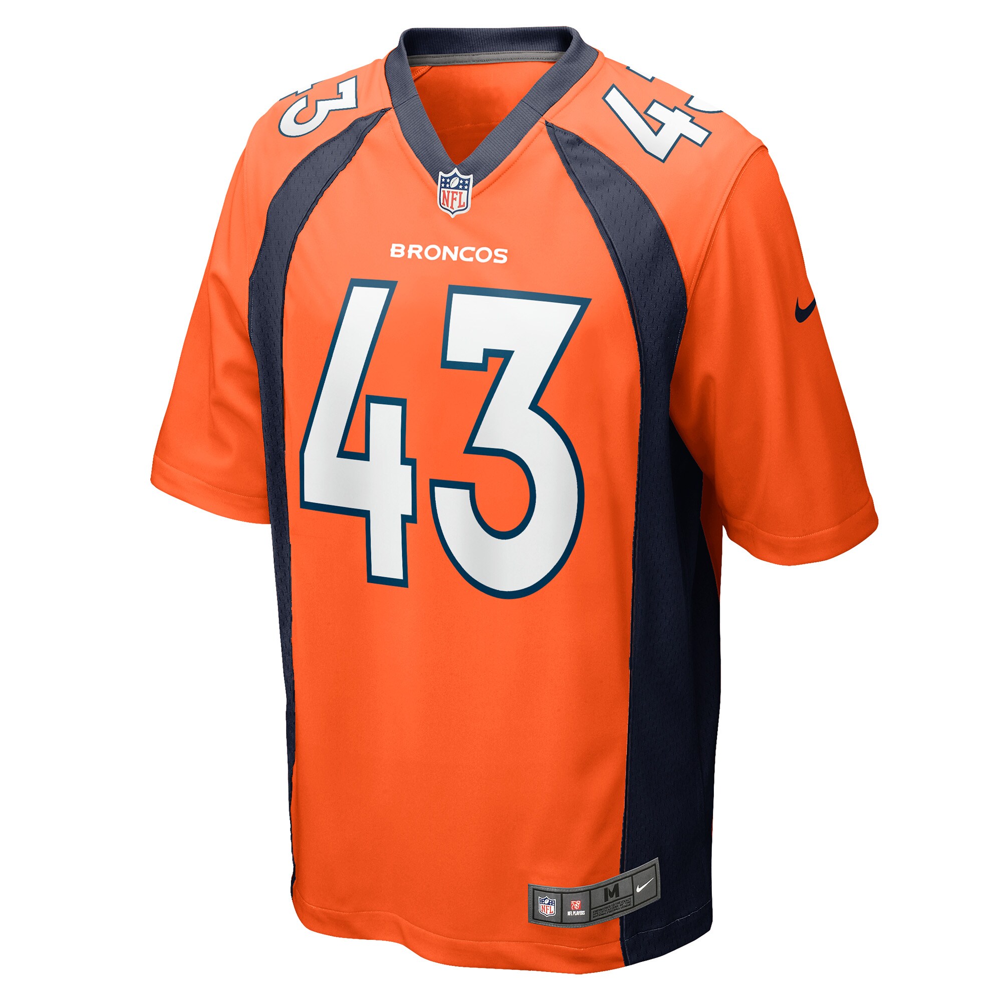 Kana'i Mauga Denver BroncosGame Player Jersey - Orange