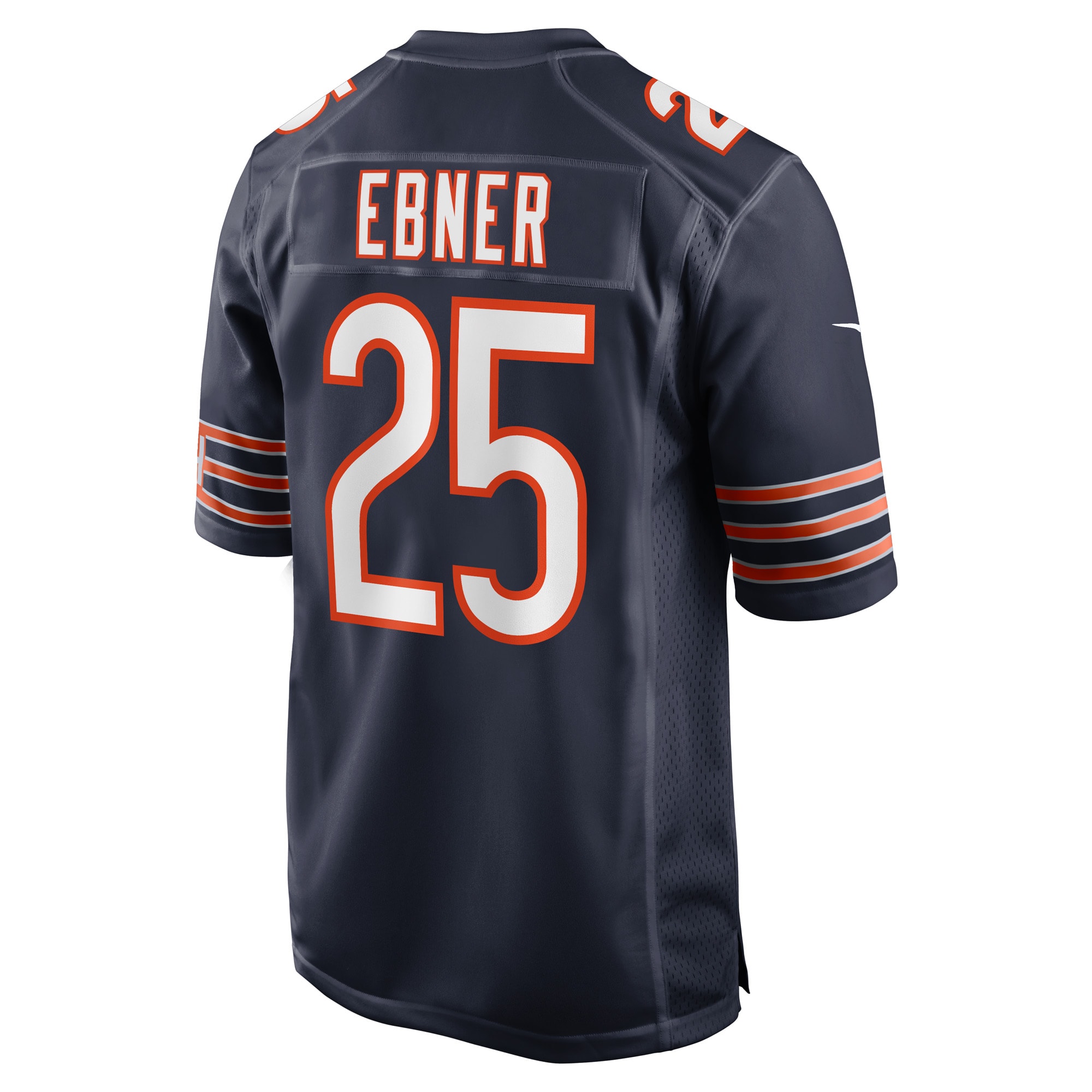 Trestan Ebner Chicago BearsGame Player Jersey - Navy