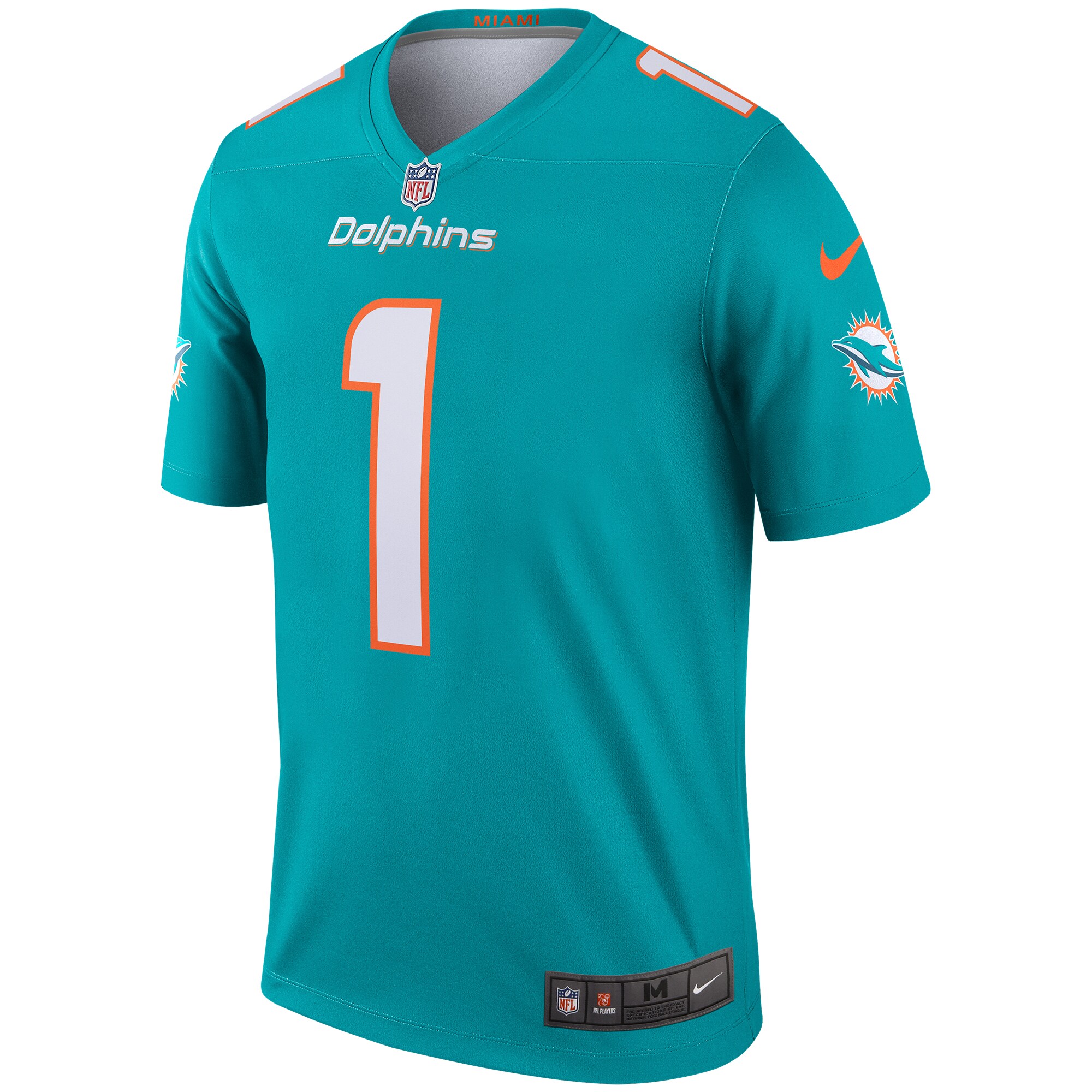 Tua Tagovailoa Miami DolphinsLegend Jersey - Aqua