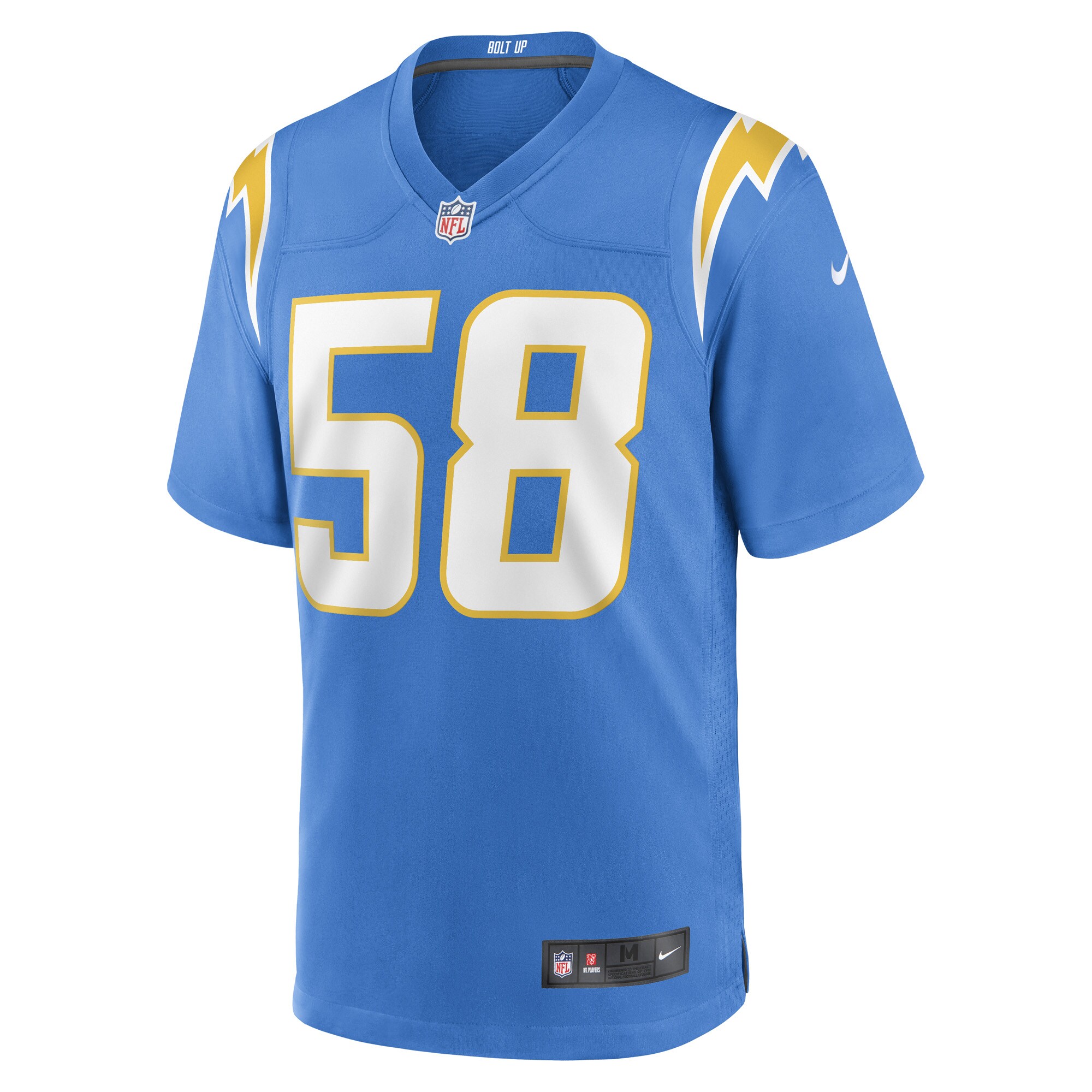 Tyreek Maddox-Williams Los Angeles ChargersGame Player Jersey - Powder Blue