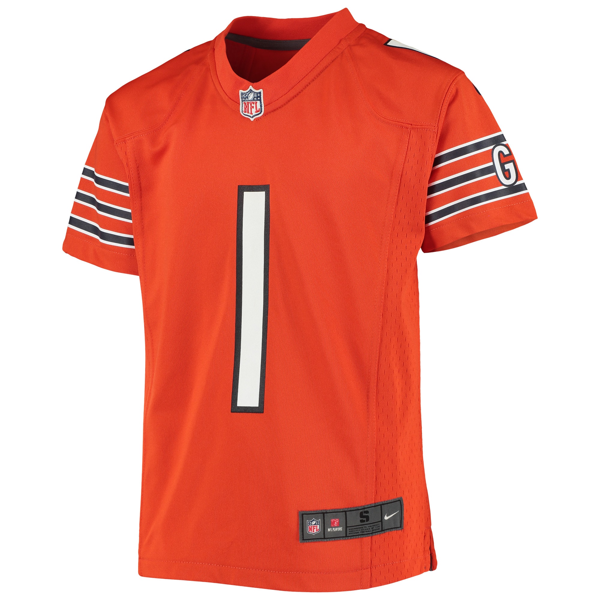Justin Fields Chicago BearsYouth Game Jersey - Orange