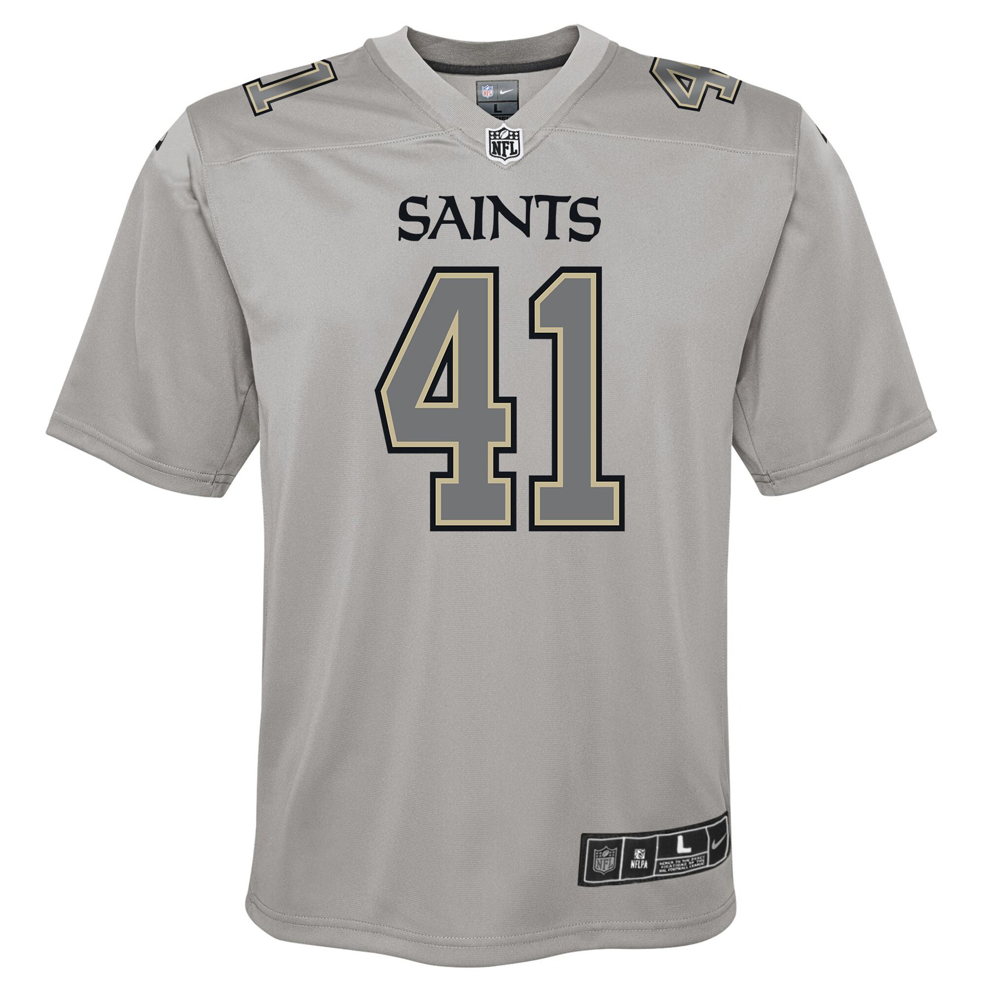 Alvin Kamara New Orleans SaintsYouth Atmosphere Game Jersey - Gray