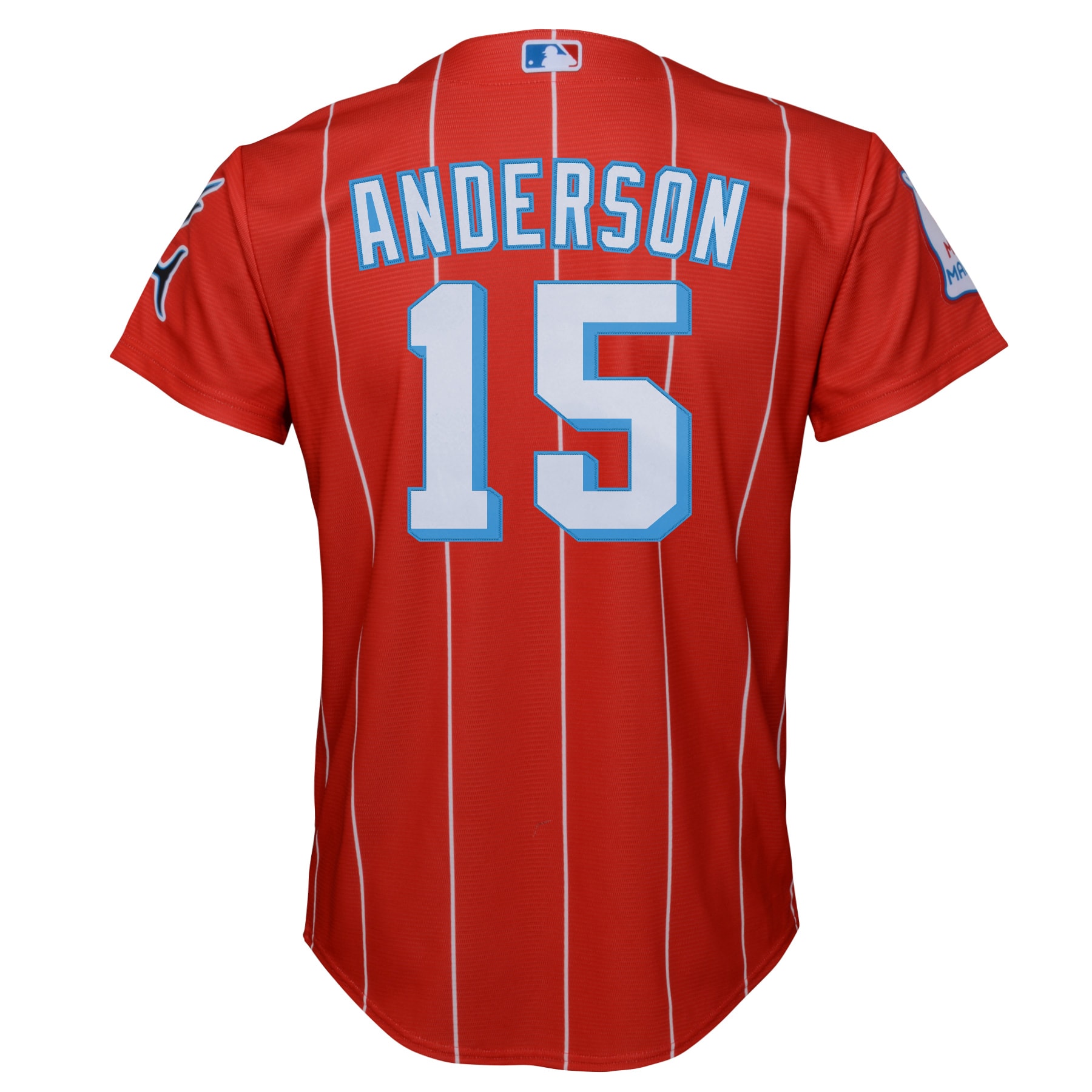 Brian Anderson Miami MarlinsYouth City Connect Replica Player Jersey - Red