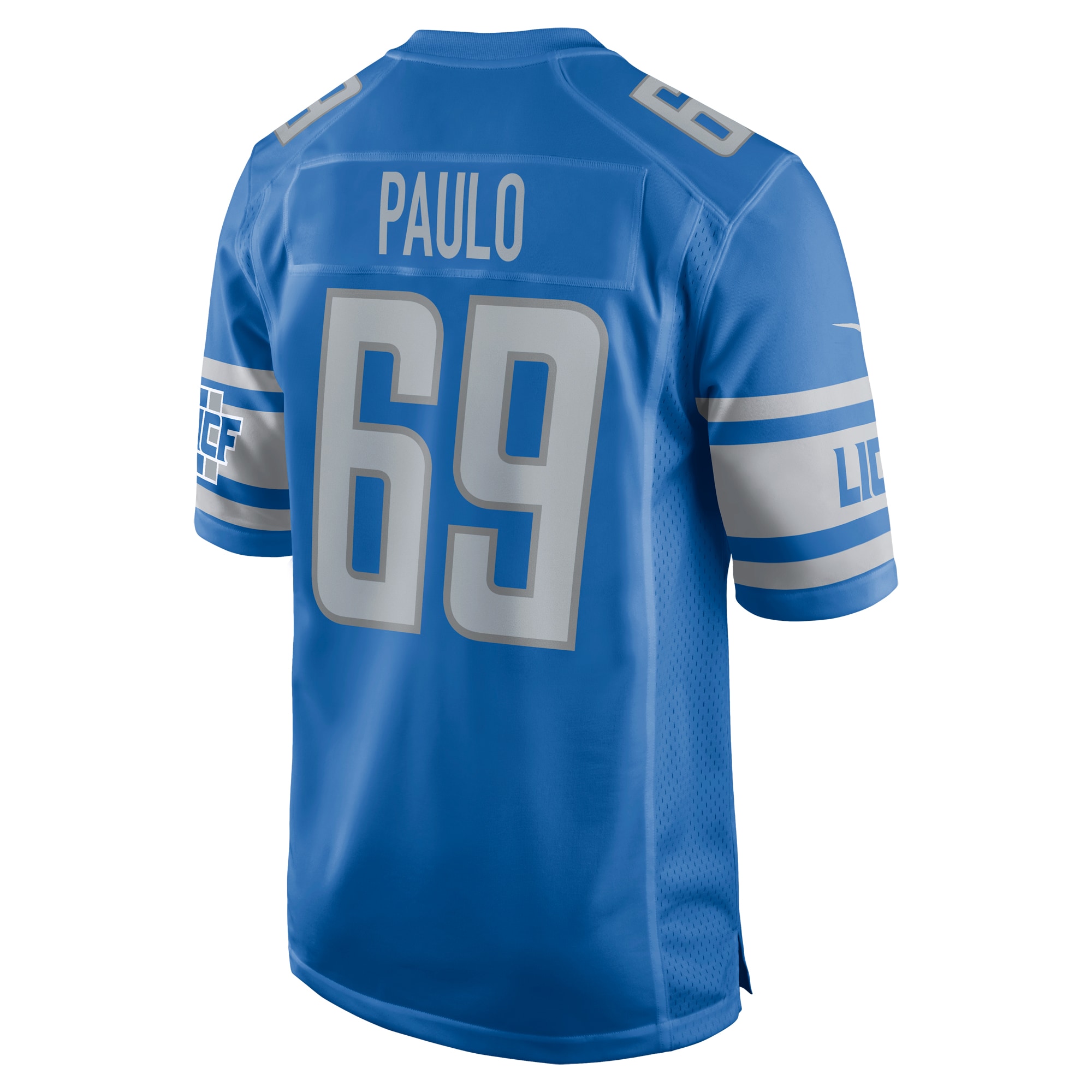 Darrin Paulo Detroit LionsGame Player Jersey - Blue