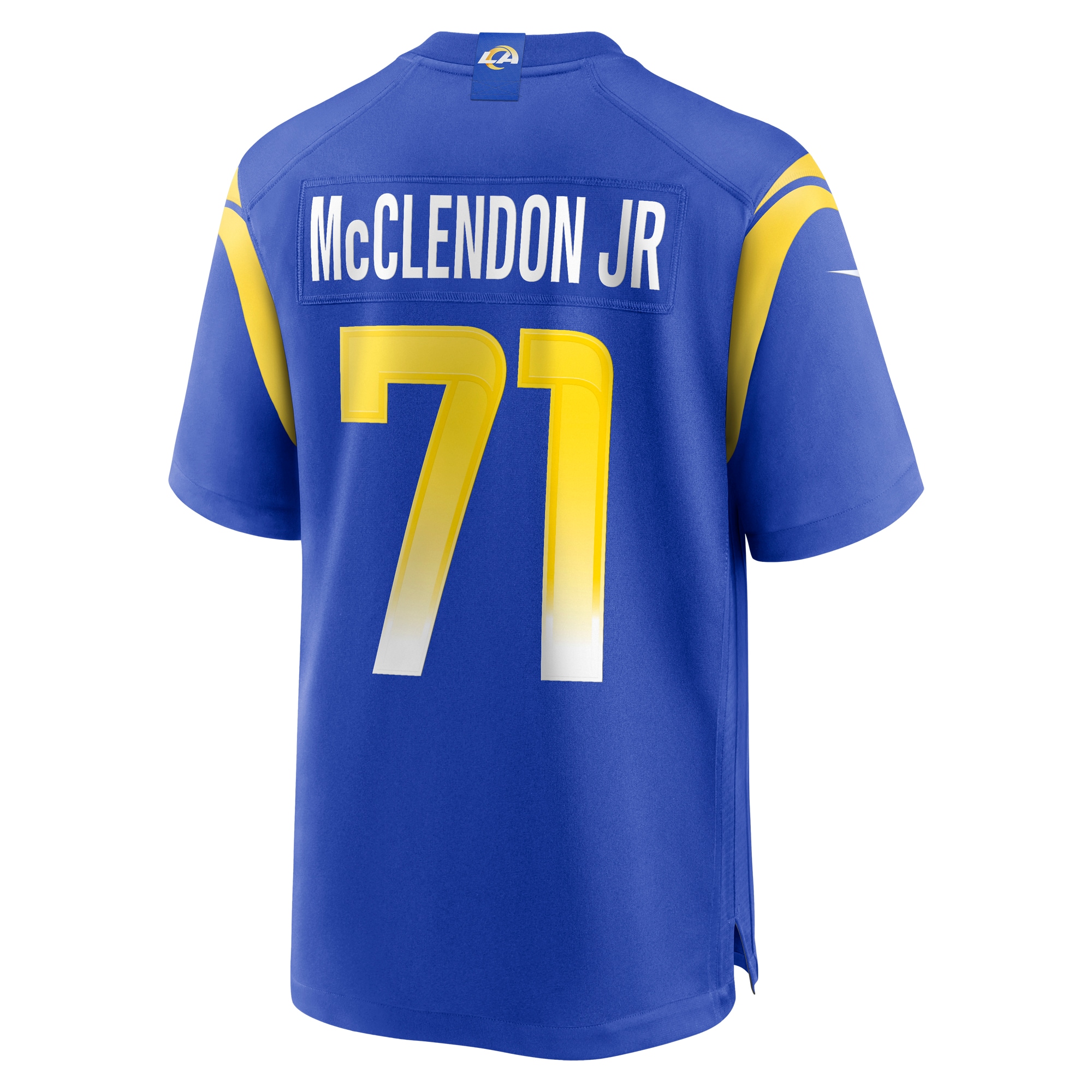 Warren McClendon Jr. Los Angeles RamsTeam Game Jersey - Royal
