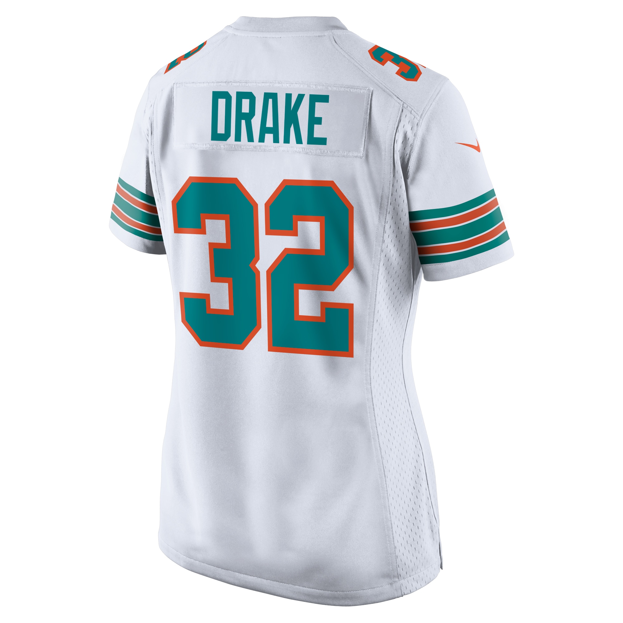 Kenyan Drake Miami Dolphins Women's Throwback Game Jersey - White