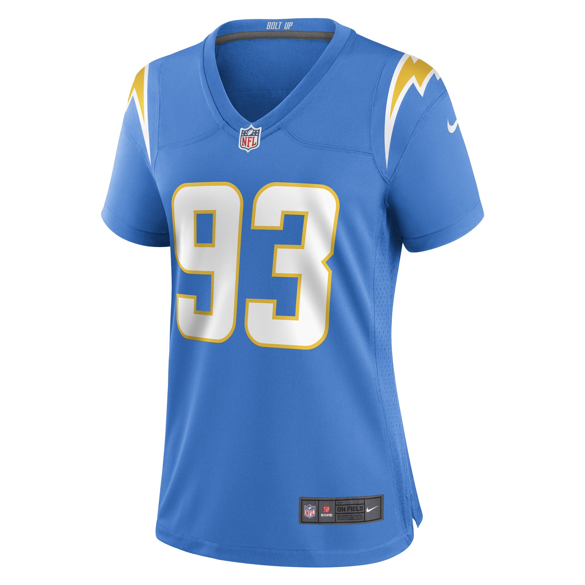 Otito Ogbonnia Los Angeles Chargers Women's Game Player Jersey - Powder Blue