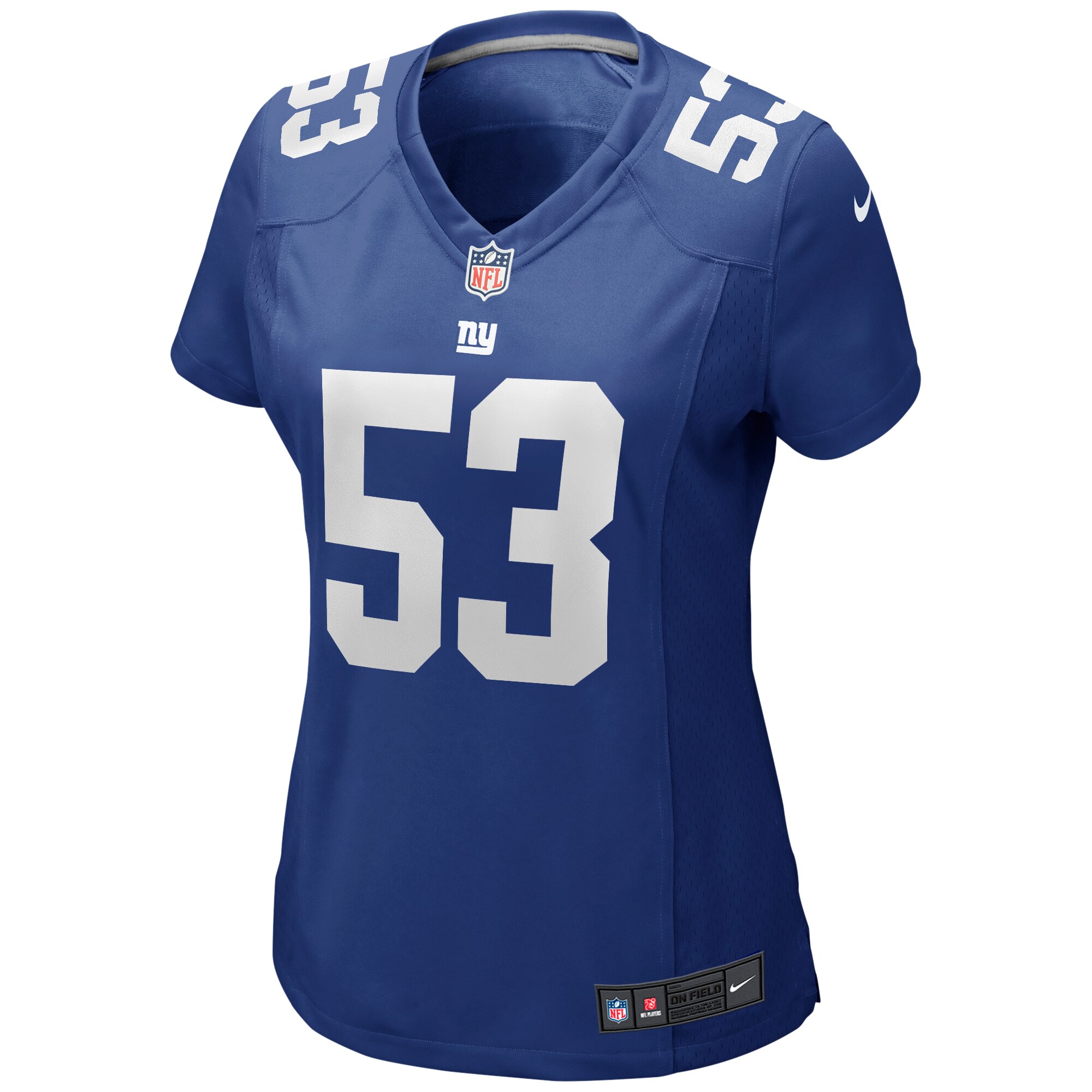 Harry Carson New York Giants Women's Game Retired Player Jersey - Royal
