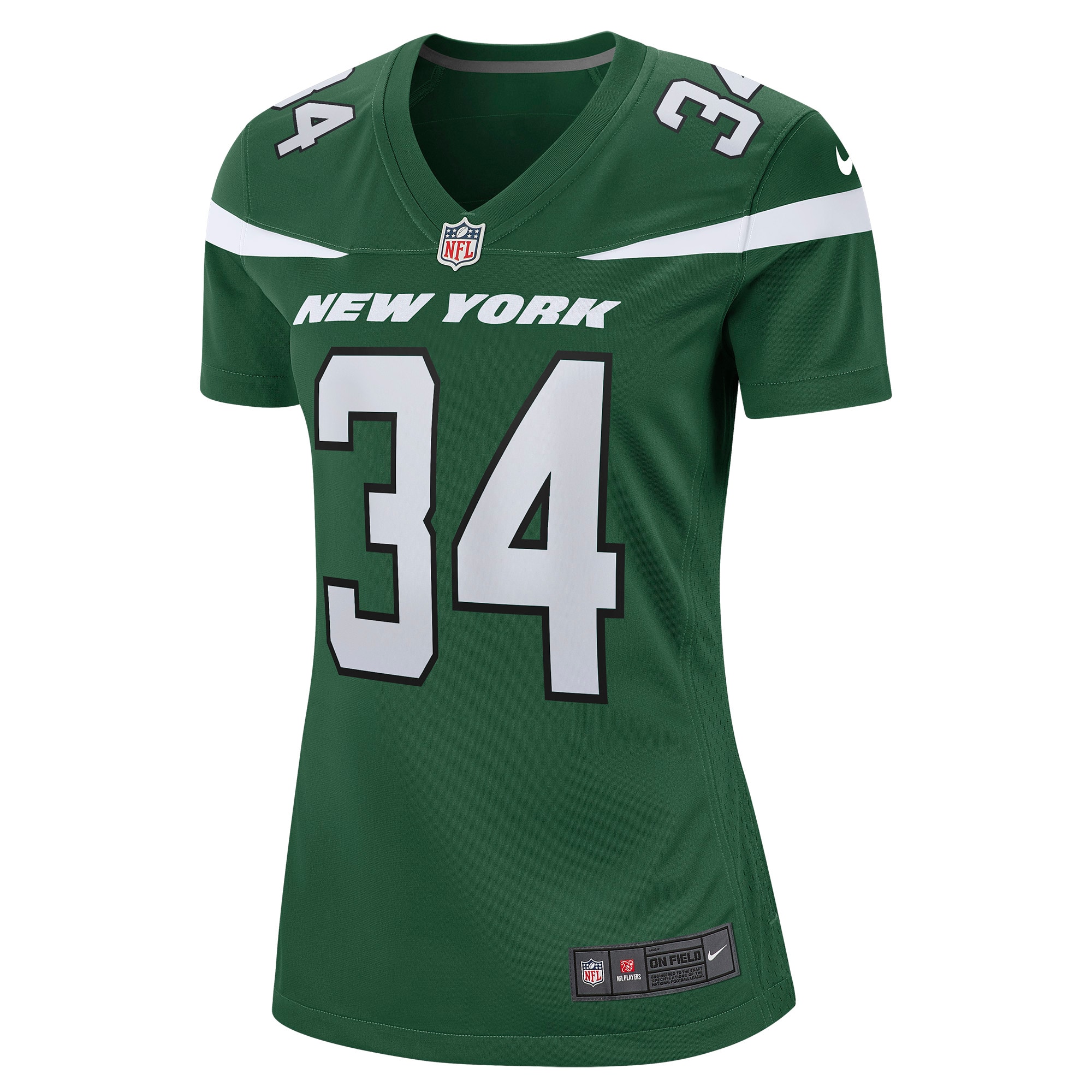 Justin Hardee New York Jets Women's Game Jersey - Gotham Green