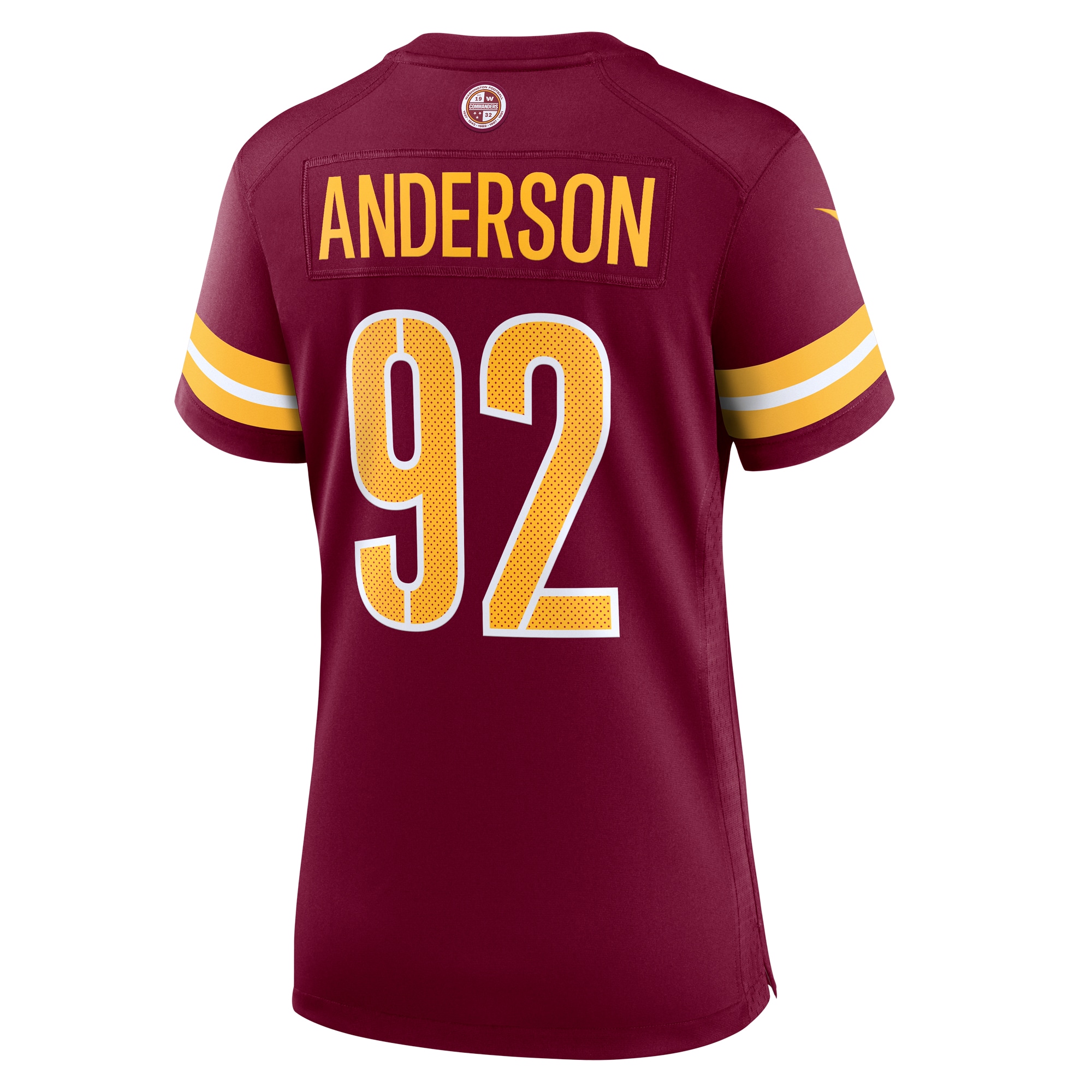 Abdullah Anderson Washington Commanders Women's Game Player Jersey - Burgundy