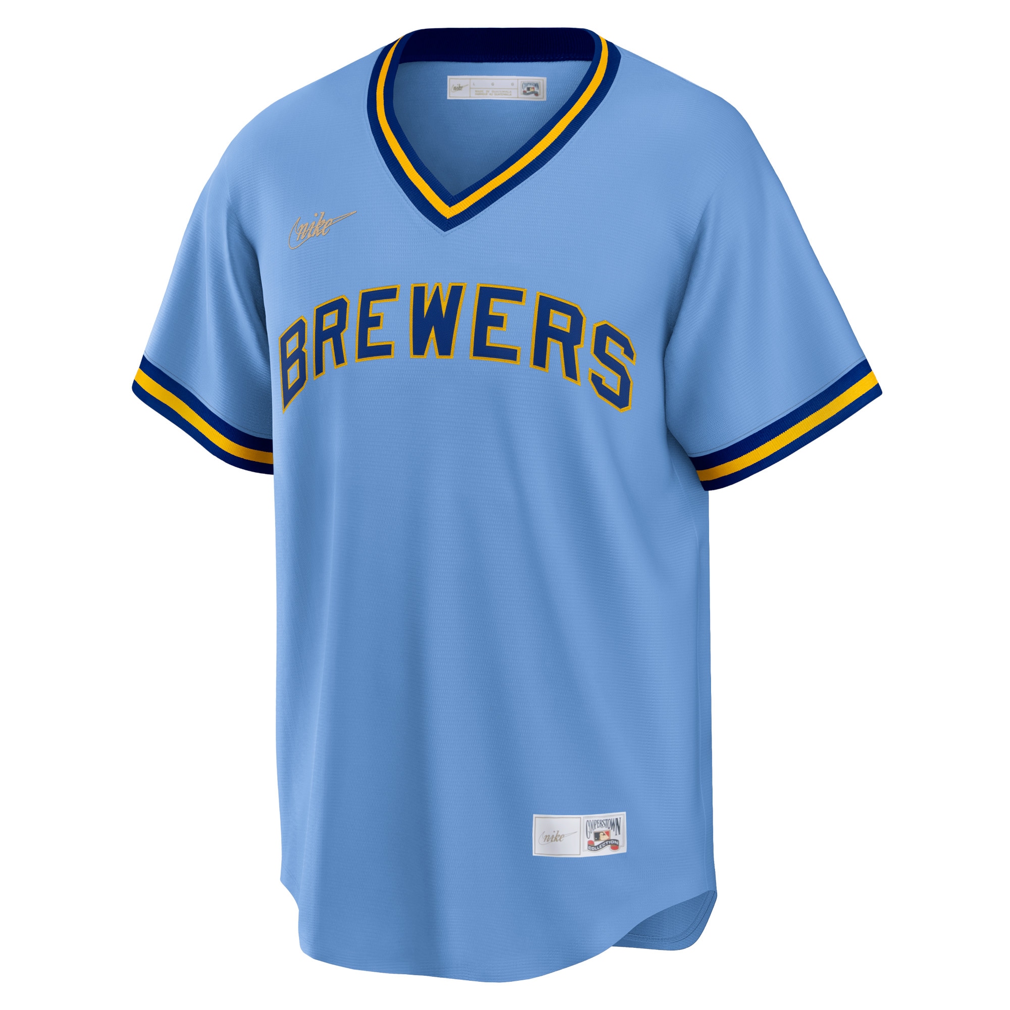 Milwaukee BrewersRoad Cooperstown Collection Team Jersey - Powder Blue